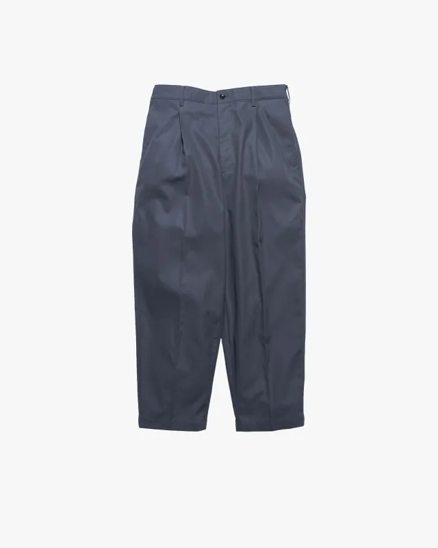 Wooly Cotton Twill Wide Tapered Slacks sold by Graphpaper