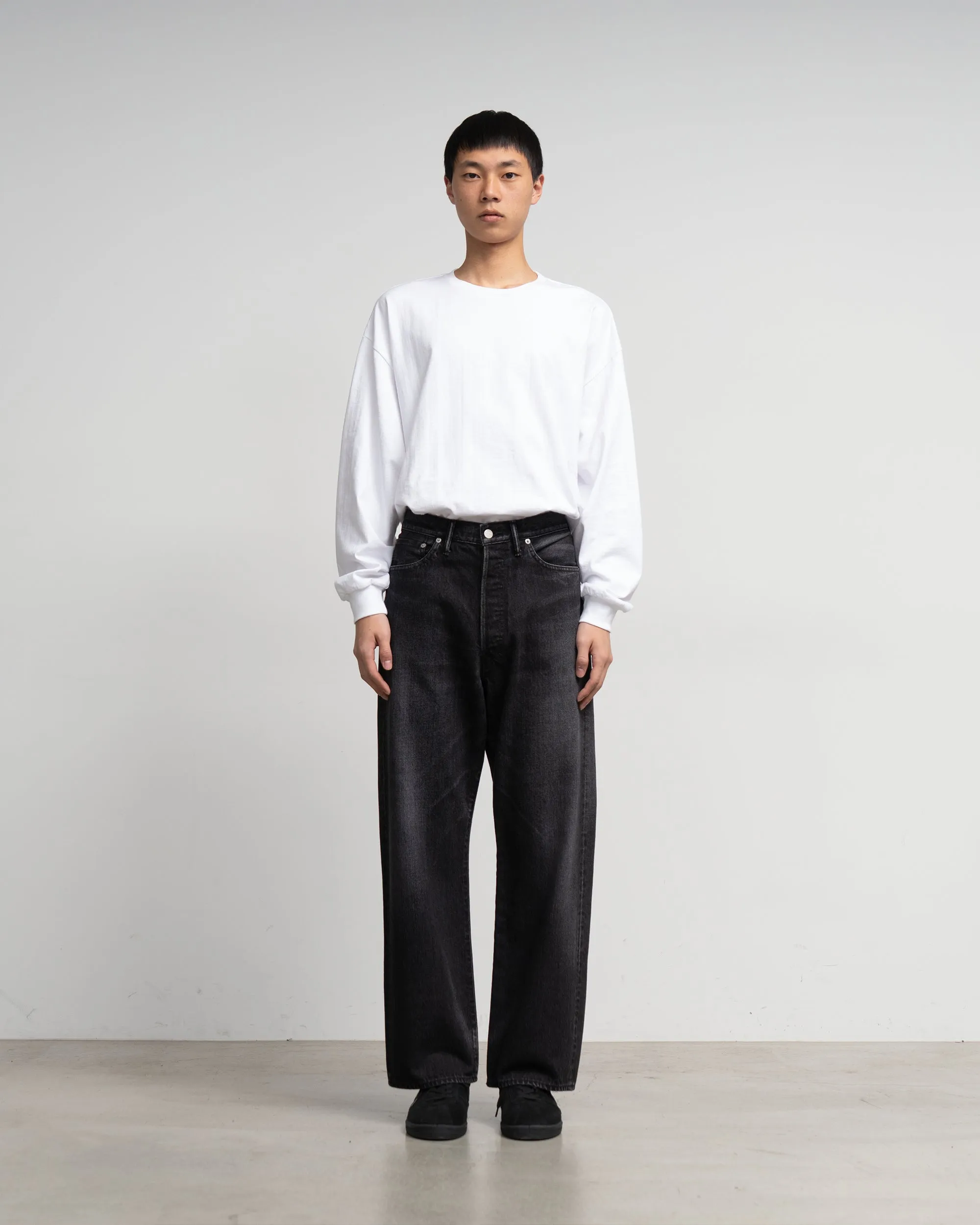 Selvage Denim Five Pocket Wide Straight Pants -DARK FADE- sold by Graphpaper product image thumbnail 3