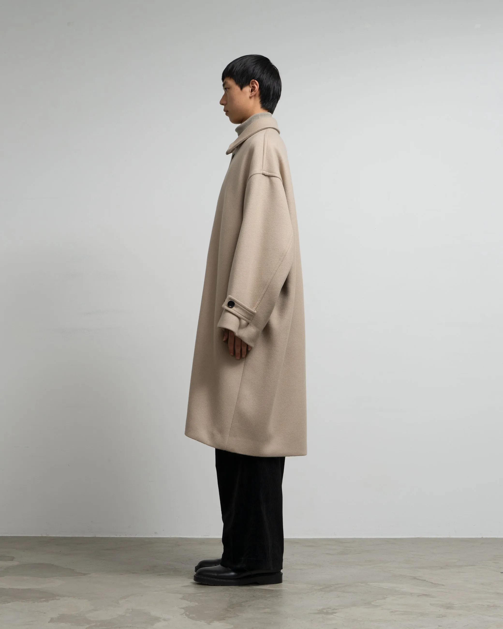 Light Melton Oversized Coat sold by Graphpaper product image thumbnail 4