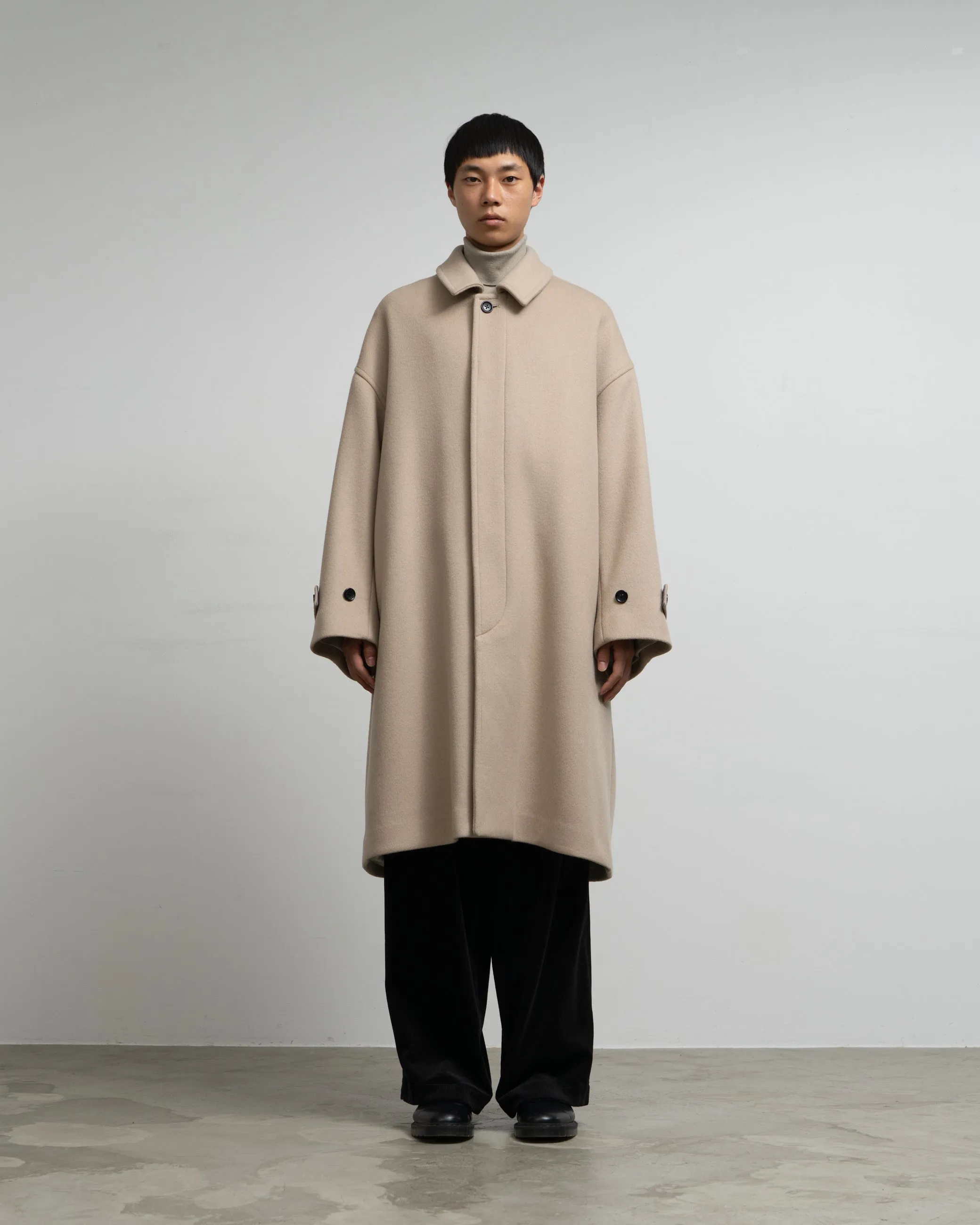 Light Melton Oversized Coat sold by Graphpaper product image thumbnail 3