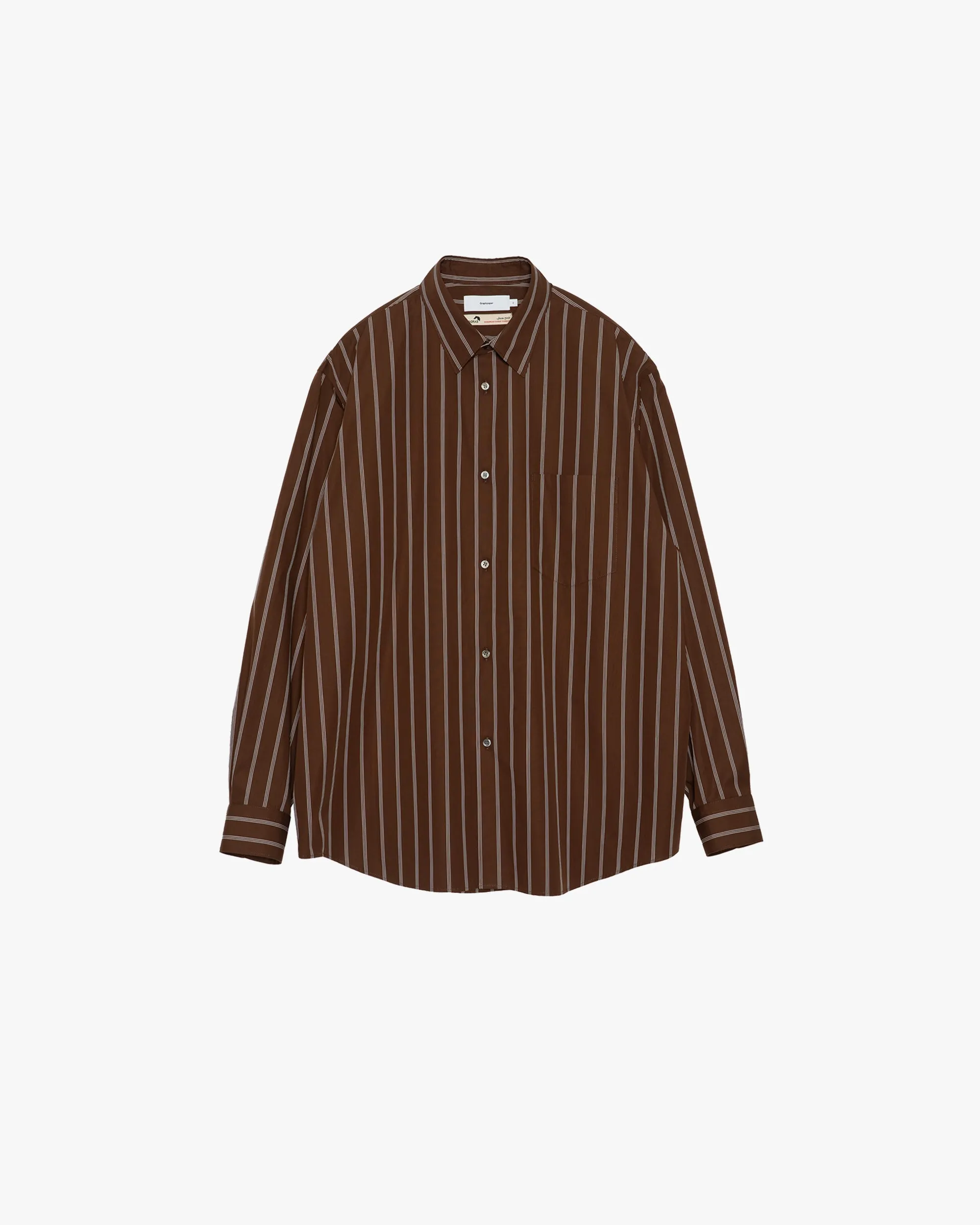 SIDOGRAS Stripe Regular Collar Shirt sold by Graphpaper product image thumbnail 2
