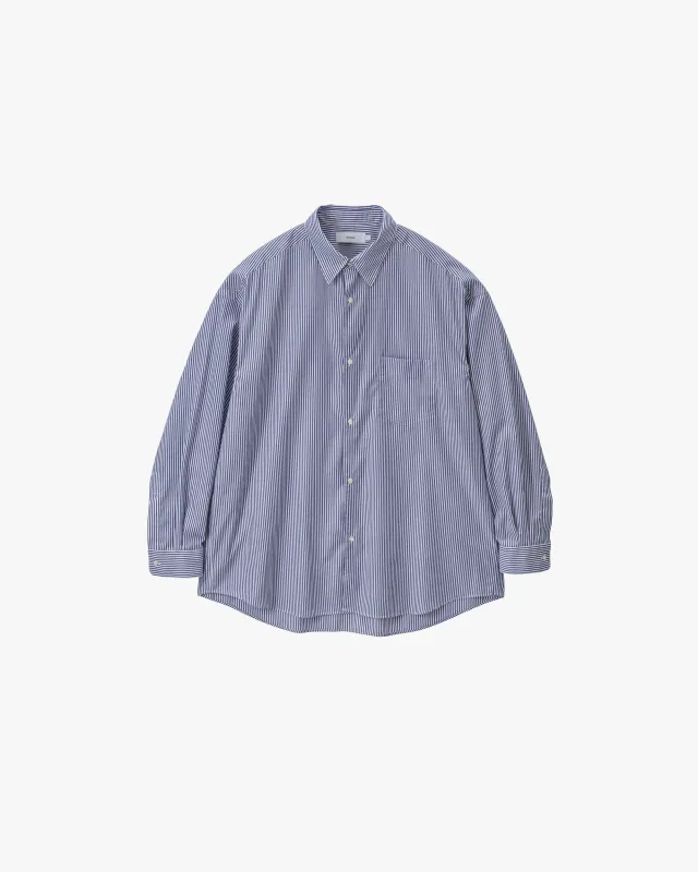Broad Stripe L/S Oversized Regular Collar Shirt sold by Graphpaper