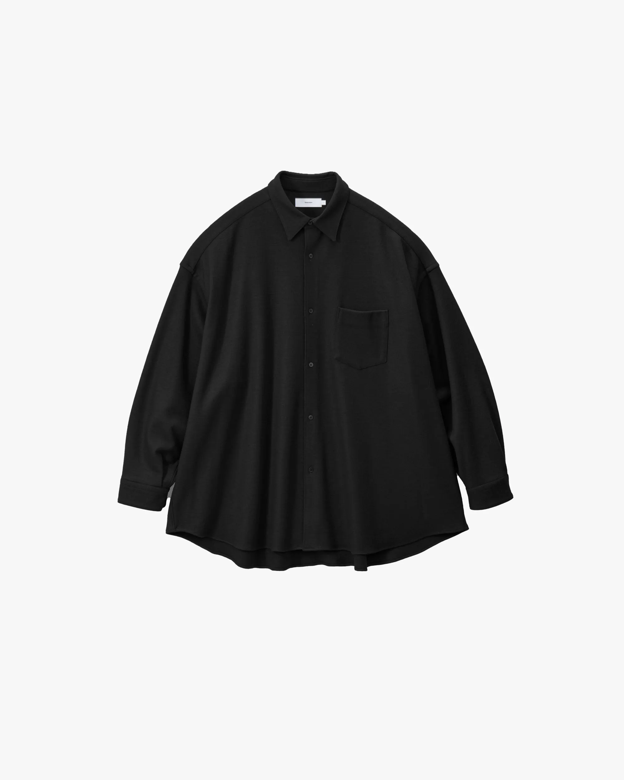 Wool Smooth Flannel Oversized Regular Collar Shirt sold by Graphpaper product image thumbnail 3