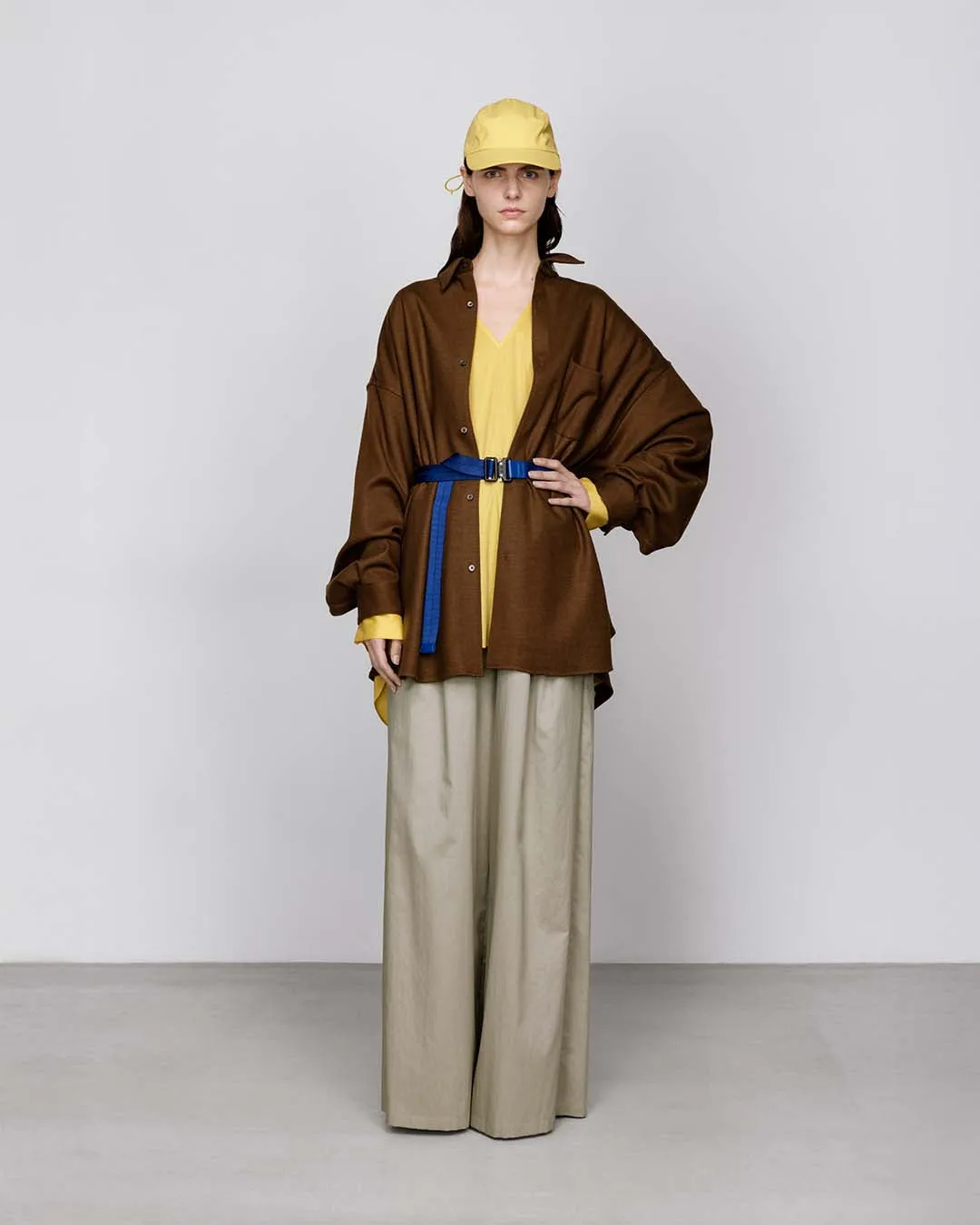 Wool Smooth Flannel Oversized Regular Collar Shirt sold by Graphpaper product image thumbnail 4