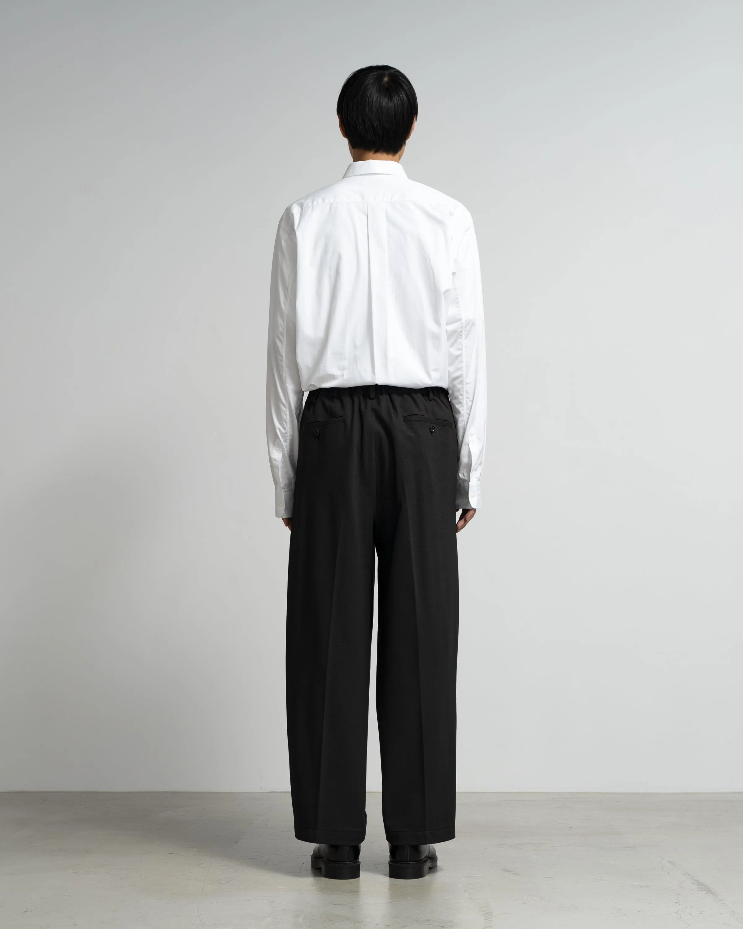 SIDOGRAS Melange Ponte Wide Slacks sold by Graphpaper product image thumbnail 5
