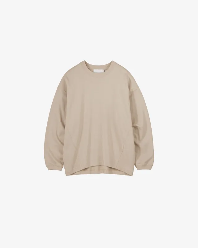 -SALE- High Gauge Soft Terry Panel Line Crew Neck sold by Graphpaper