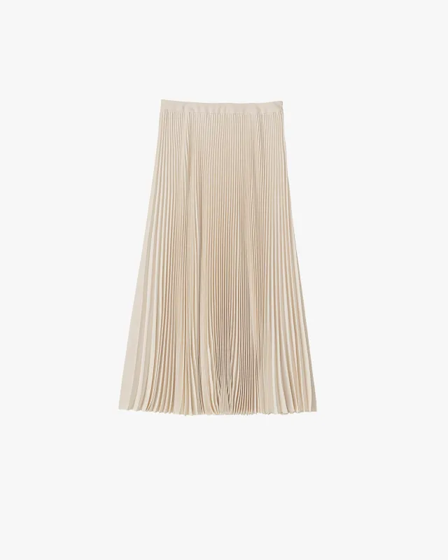 -SALE- Satin Pleats Skirt sold by Graphpaper