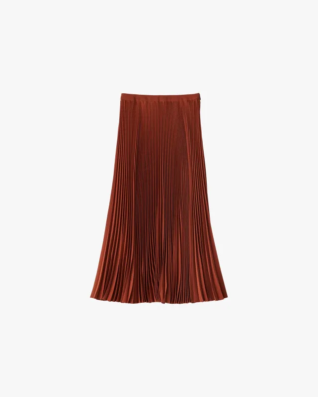 -SALE- Satin Pleats Skirt sold by Graphpaper