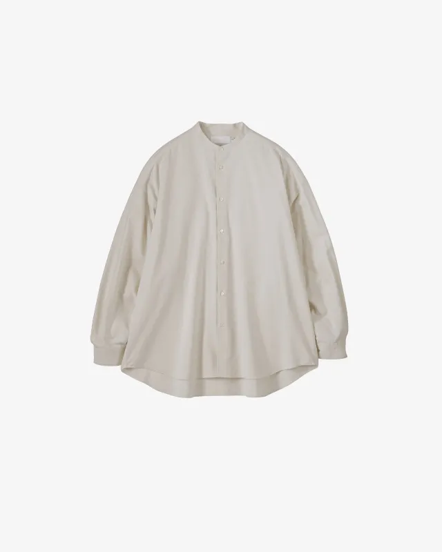 -SALE- Silk Noil Viscose Band Collar Shirt sold by Graphpaper
