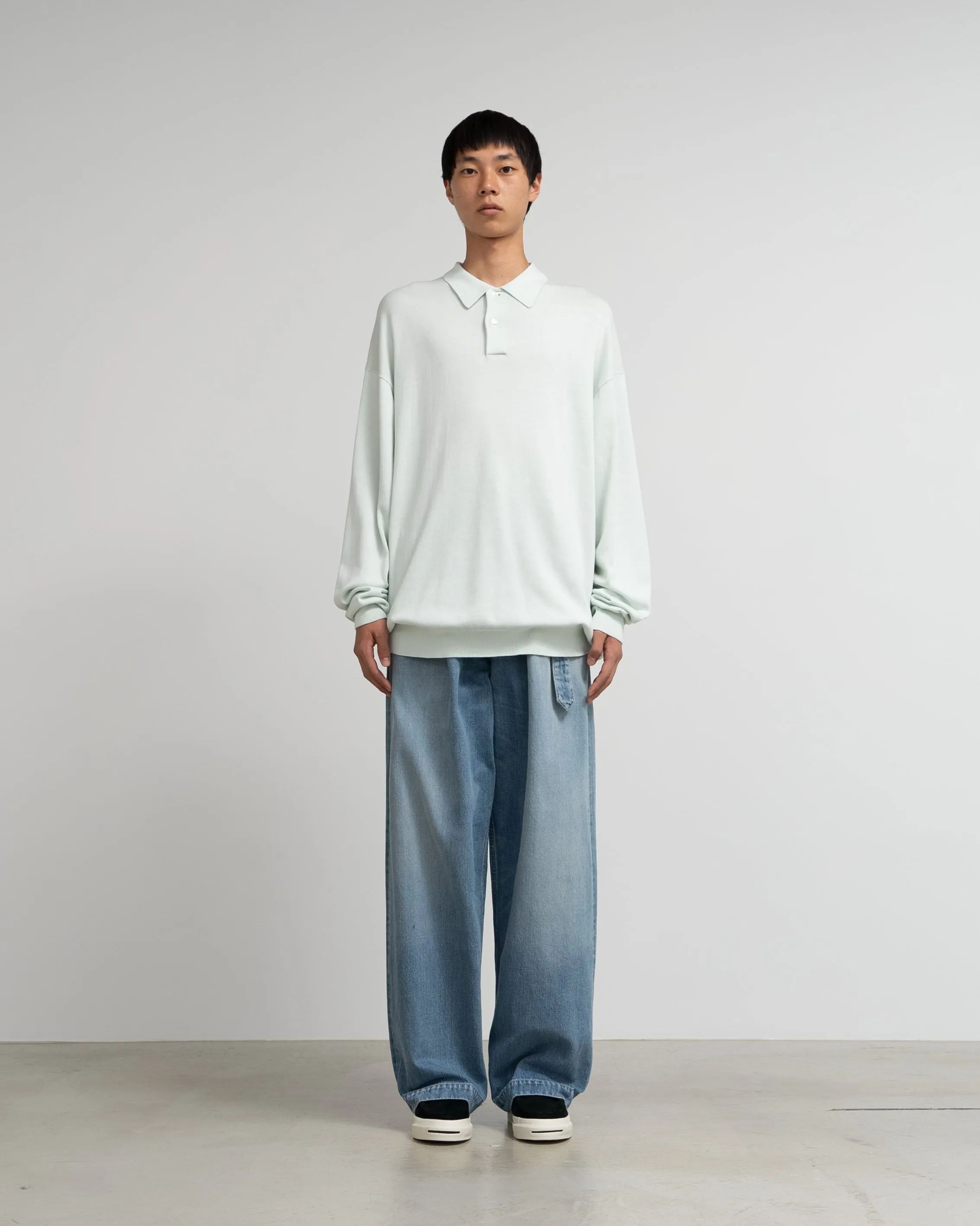Suvin High Gauge Knit Oversized L/S Polo sold by Graphpaper product image thumbnail 2