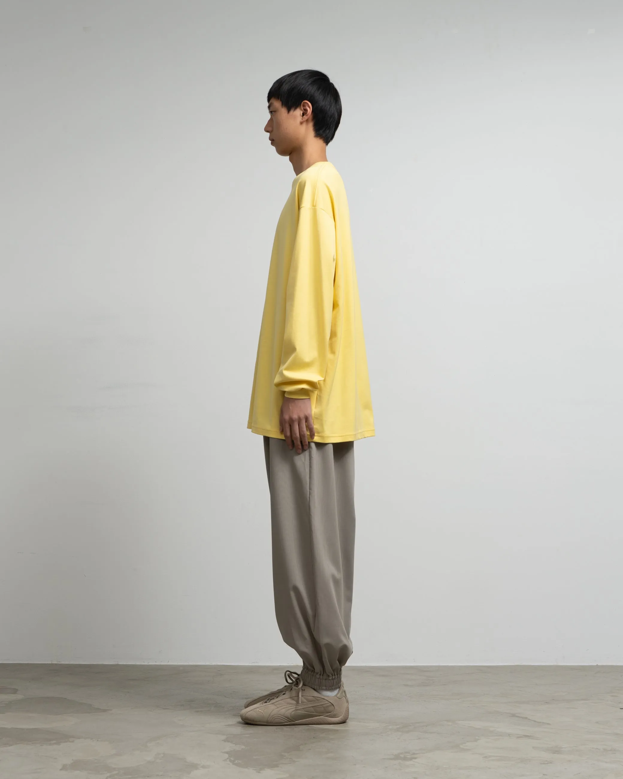 Brushed Mockrody Crew Neck L/S Tee sold by Graphpaper product image thumbnail 3