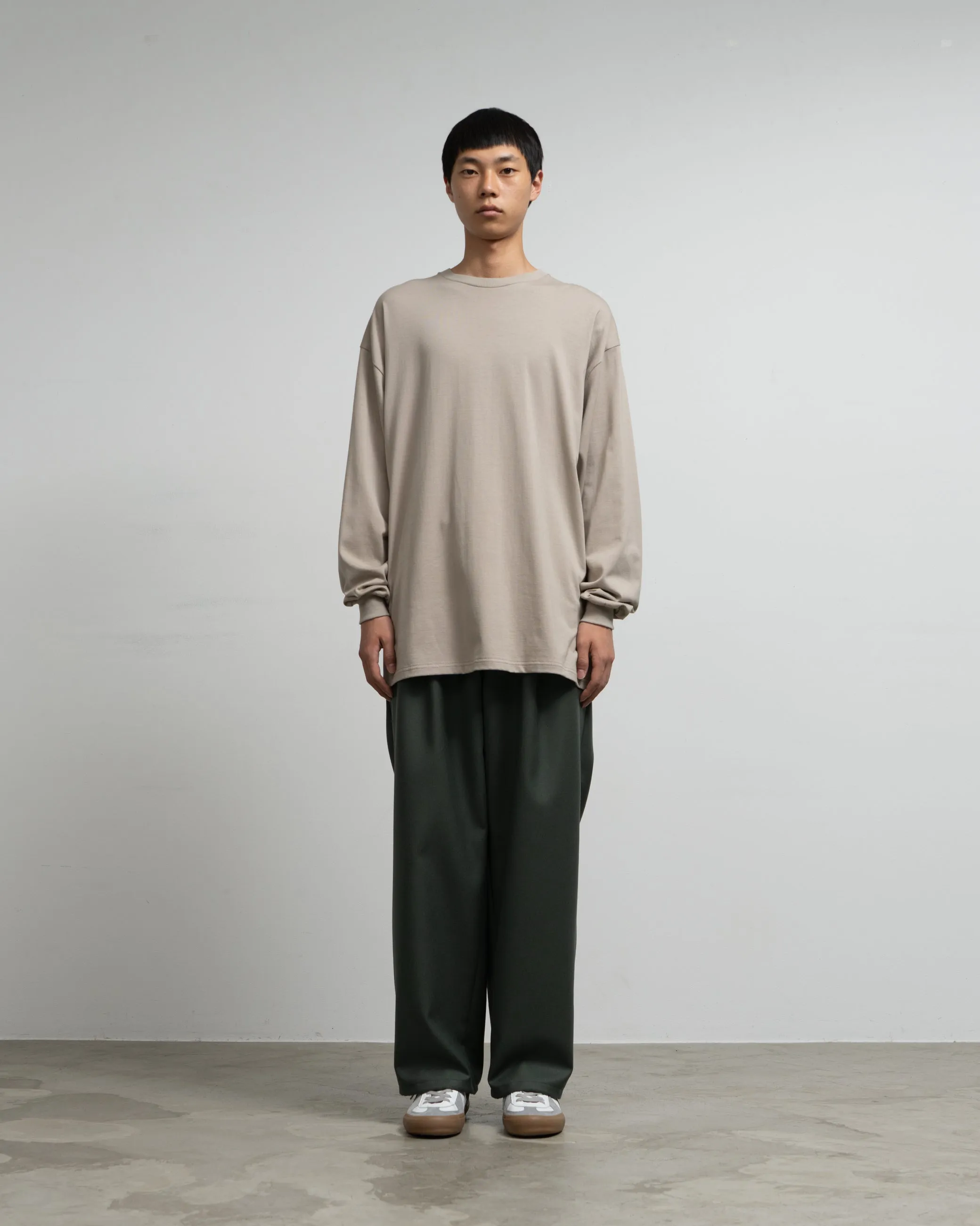 Tri Spun Cotton L/S Oversized Tee sold by Graphpaper product image thumbnail 3