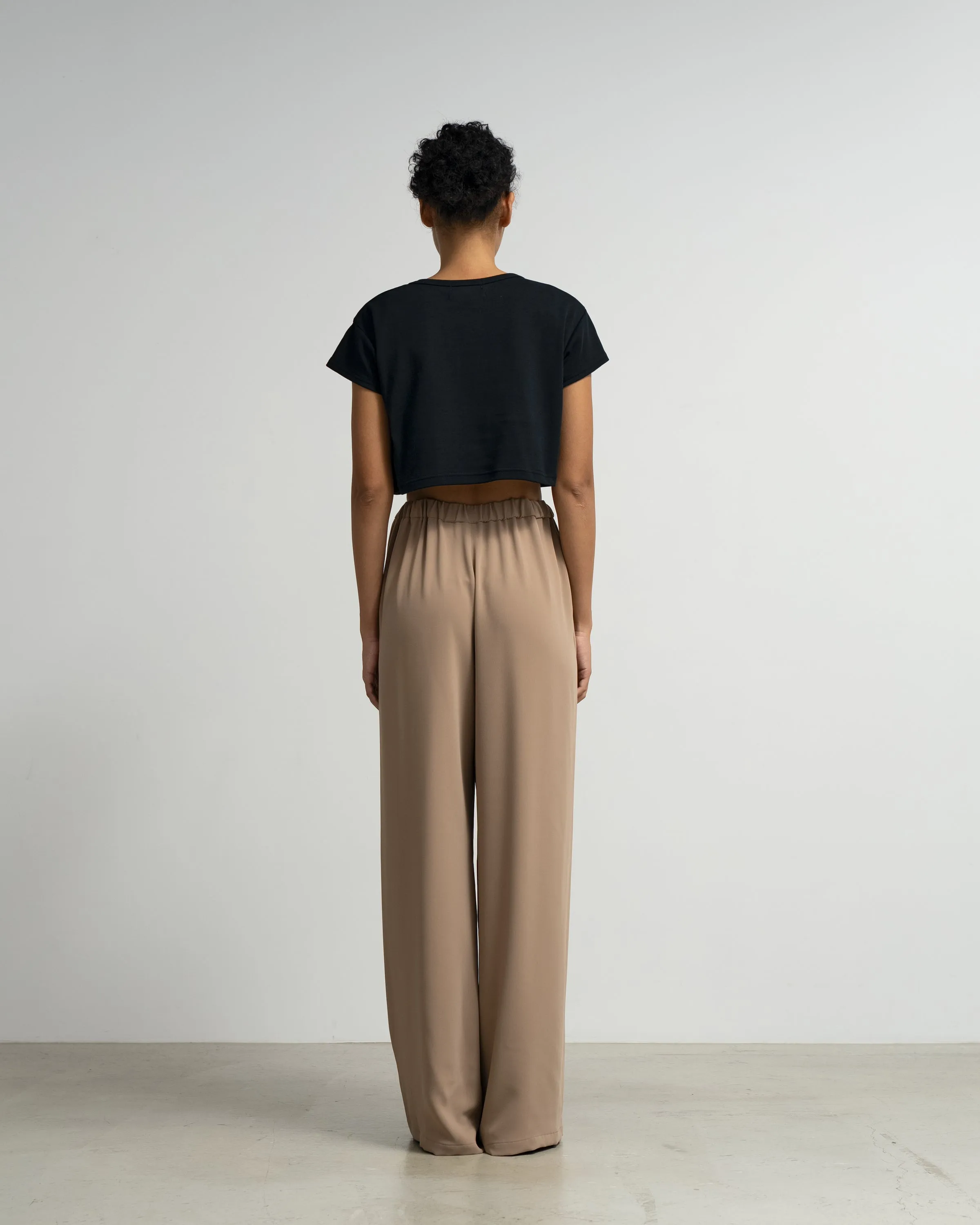 Satin Easy Wide Pants sold by Graphpaper product image thumbnail 5