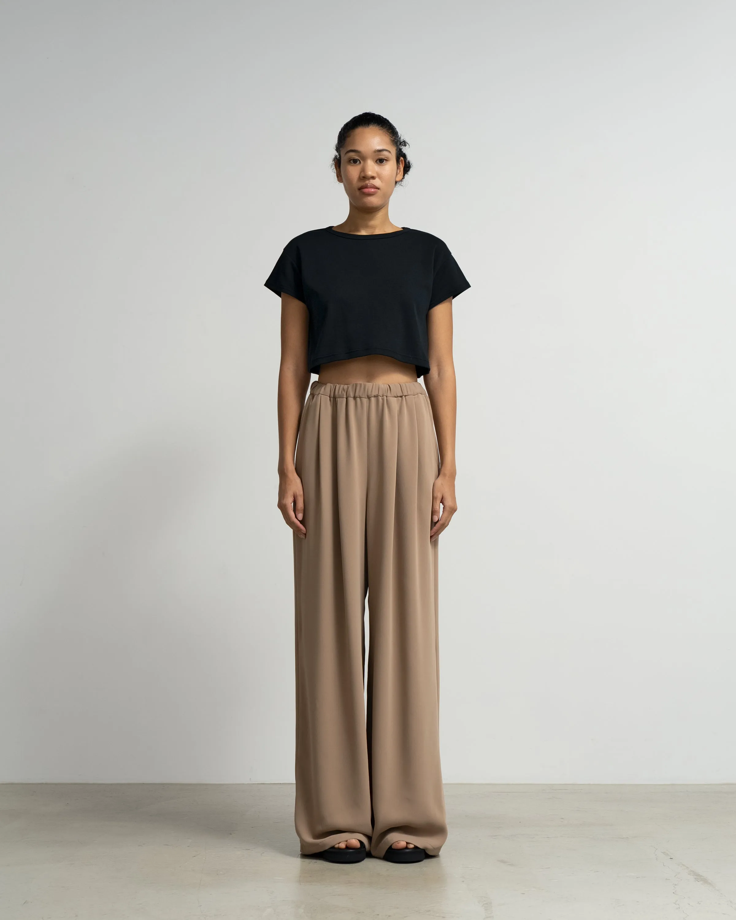 Satin Easy Wide Pants sold by Graphpaper product image thumbnail 3