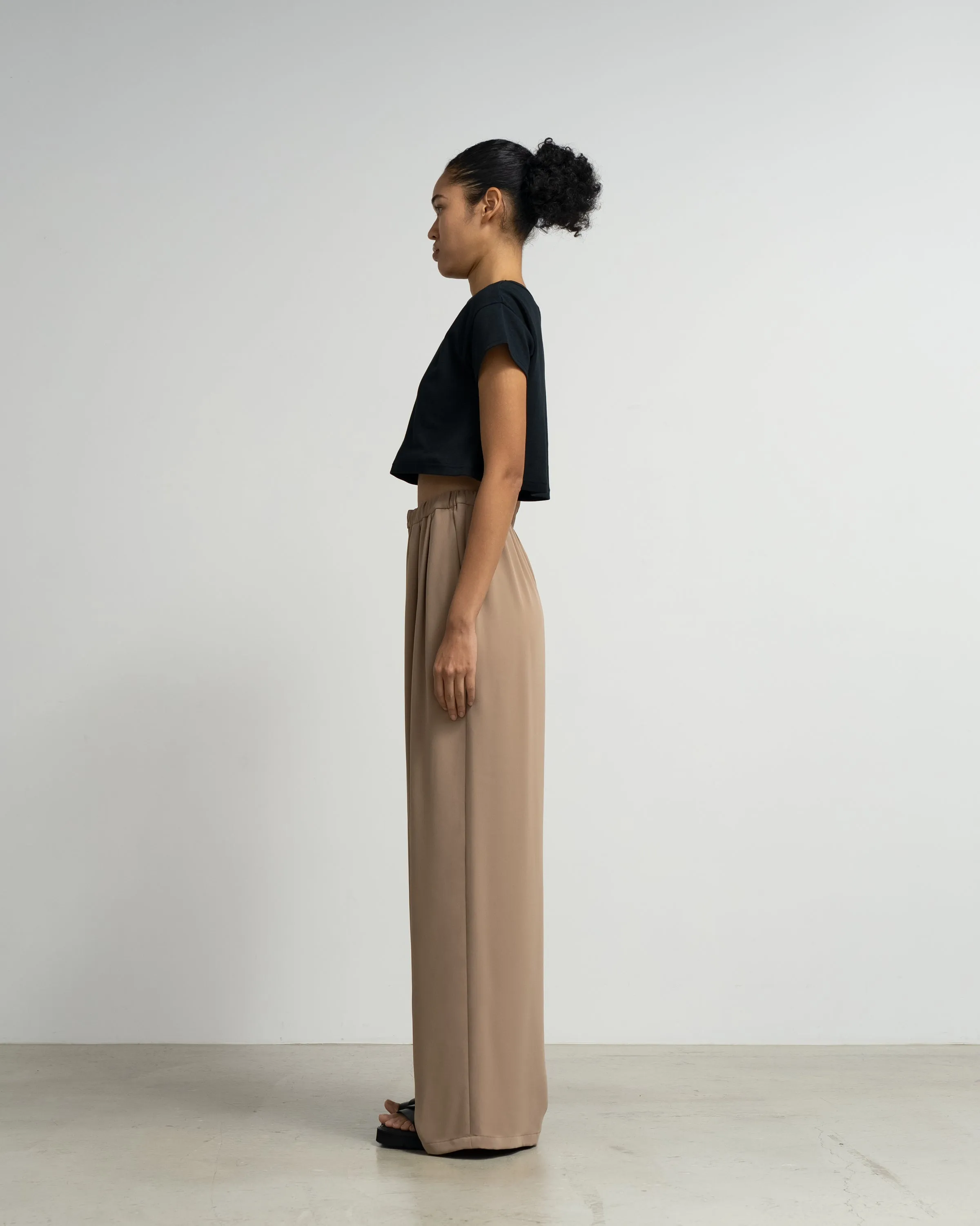Satin Easy Wide Pants sold by Graphpaper product image thumbnail 4