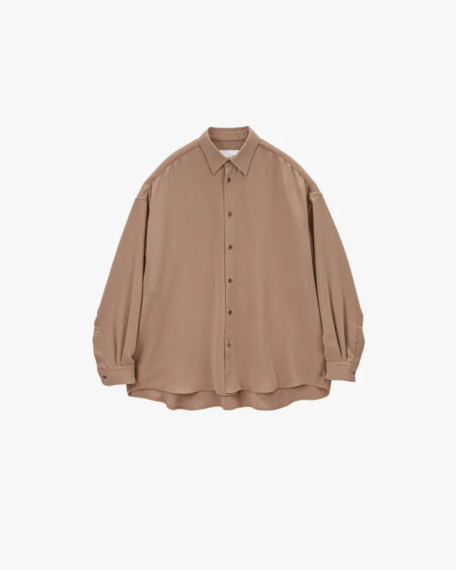 Satin Oversized Regular Collar Shirt sold by Graphpaper