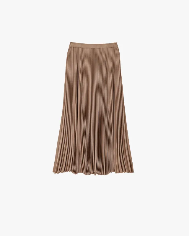Satin Pleated Skirt sold by Graphpaper