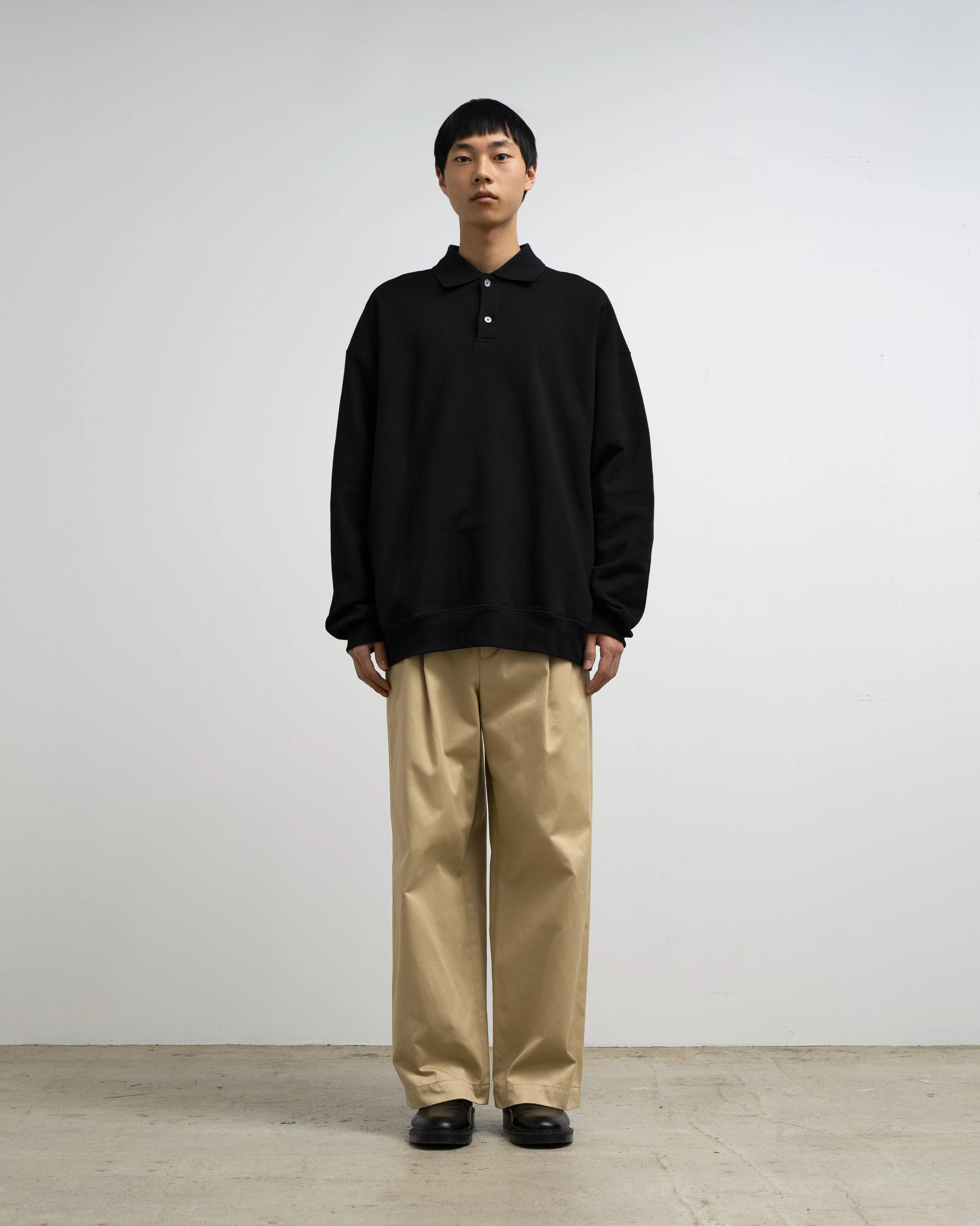 AZUMA Terry Pullover Polo Sweat sold by Graphpaper product image thumbnail 4
