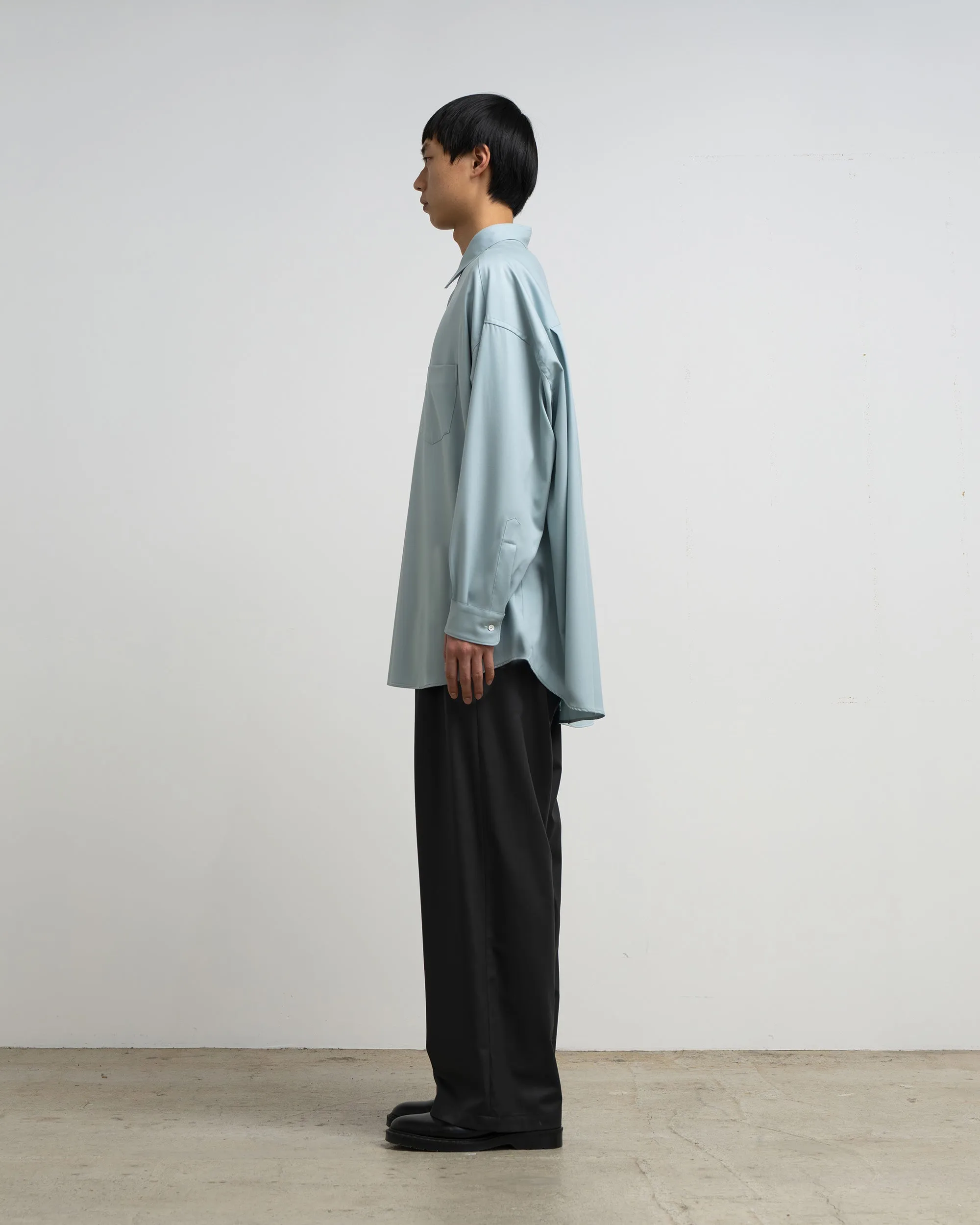 Extra Fine Wool L/S Oversized Regular Collar Shirt sold by Graphpaper product image thumbnail 5