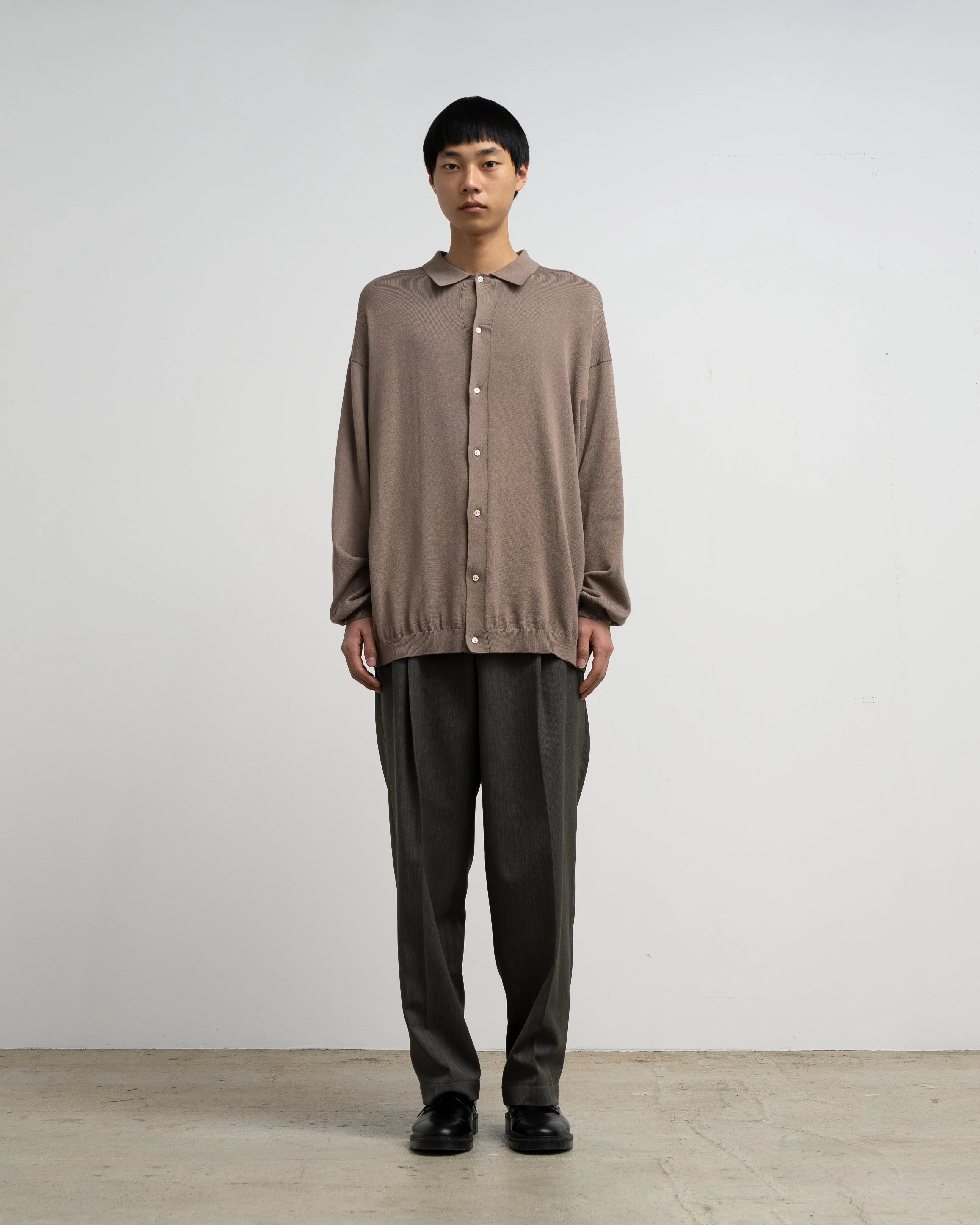 Suvin High Gauge Knit Oversized L/S Shirts sold by Graphpaper product image thumbnail 3