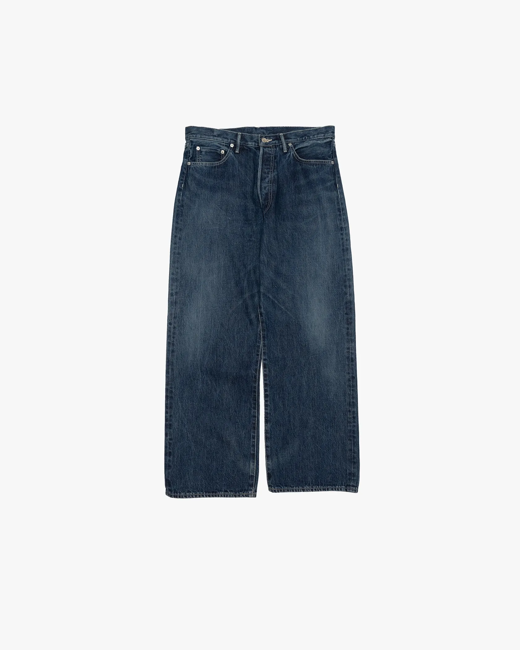 Selvage Denim Five Pocket Wide Straight Pants -DARK FADE- sold by Graphpaper product image thumbnail 2
