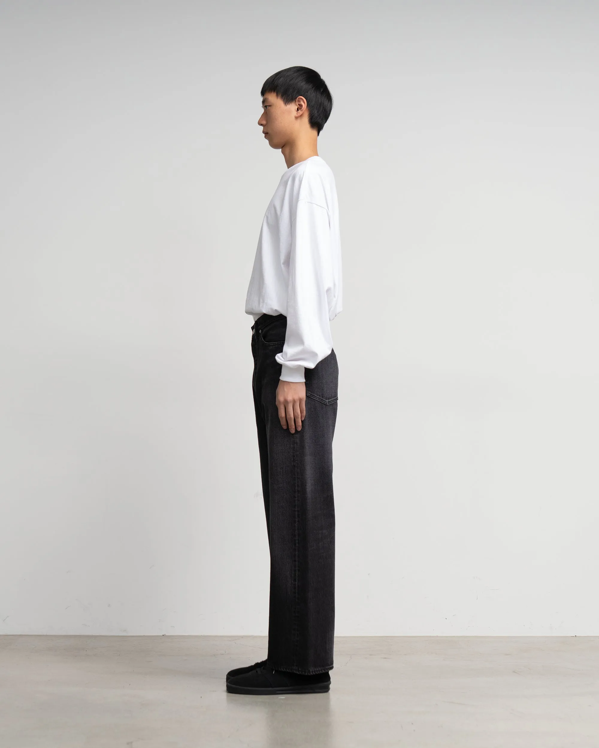 Selvage Denim Five Pocket Wide Straight Pants -DARK FADE- sold by Graphpaper product image thumbnail 4