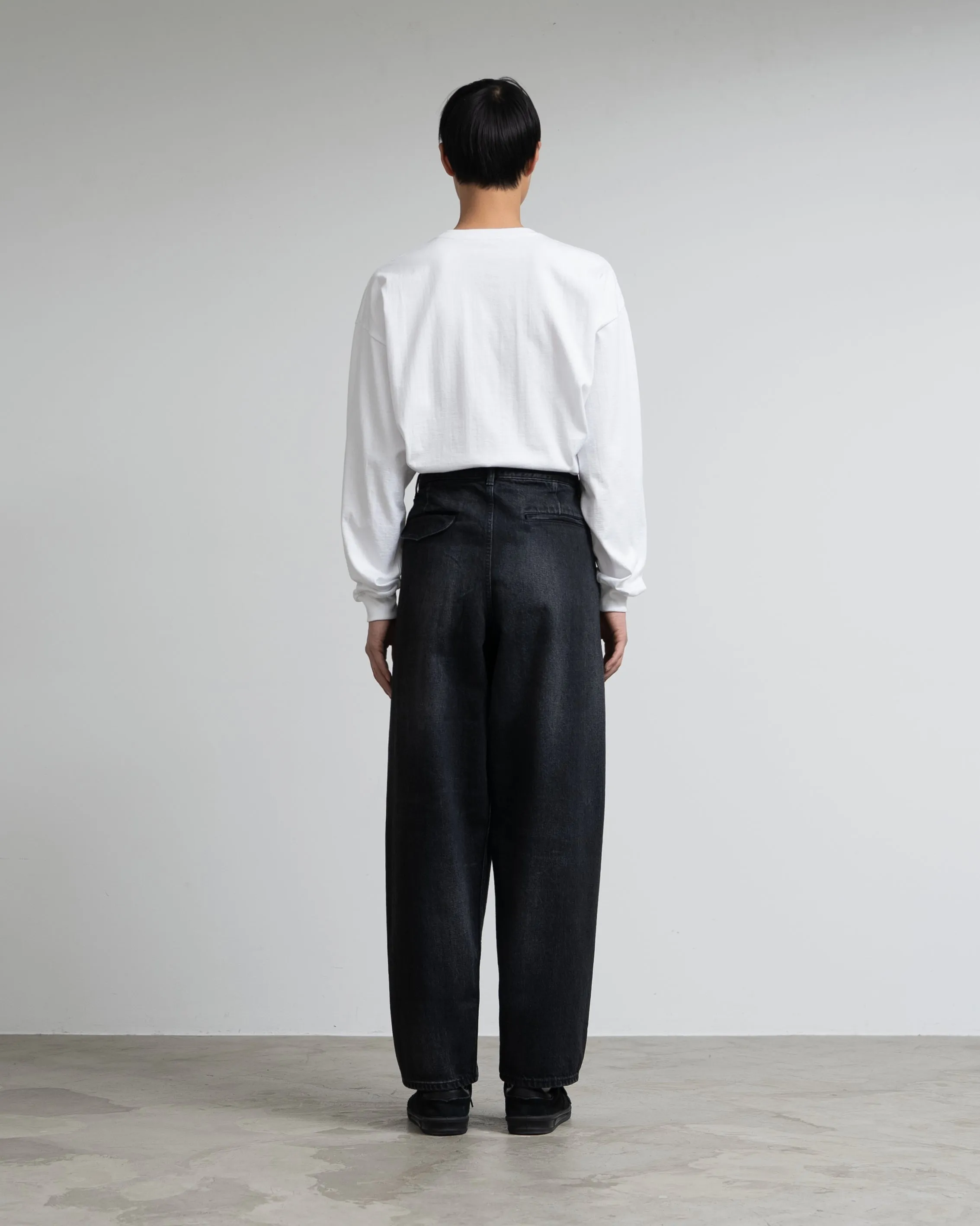 Selvage Denim Two Tuck Tapered Pants -DARK FADE- sold by Graphpaper product image thumbnail 5