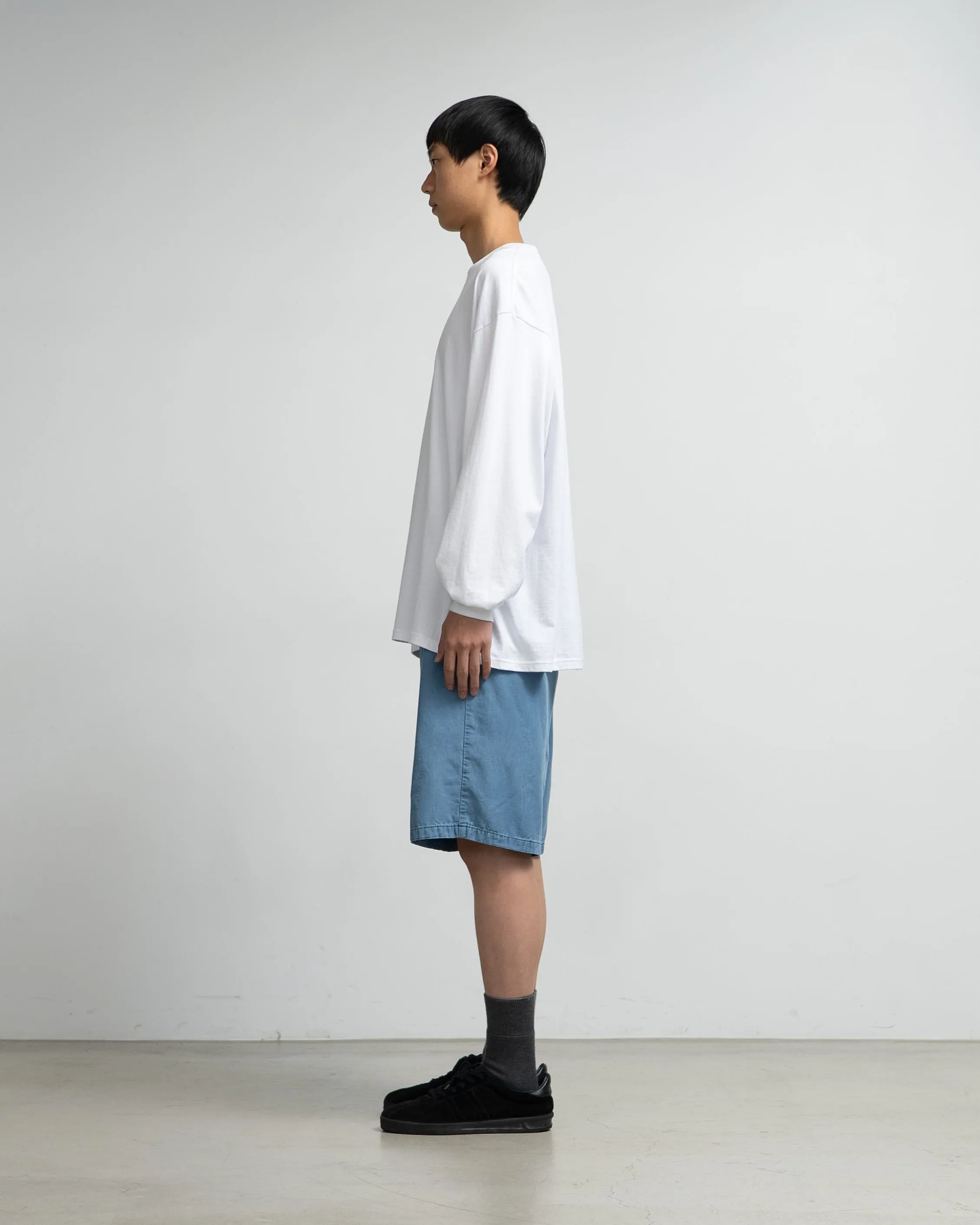 SIDOGRAS Indigo Poplin Track Shorts sold by Graphpaper product image thumbnail 4