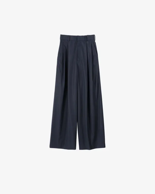 Wooly Cotton Twill Two Tuck Wide Pants made by Graphpaper