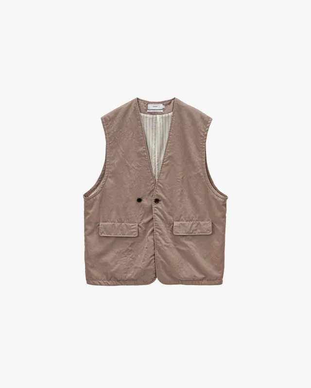 Fulled Wool Twill Adjustable Vest made by Graphpaper