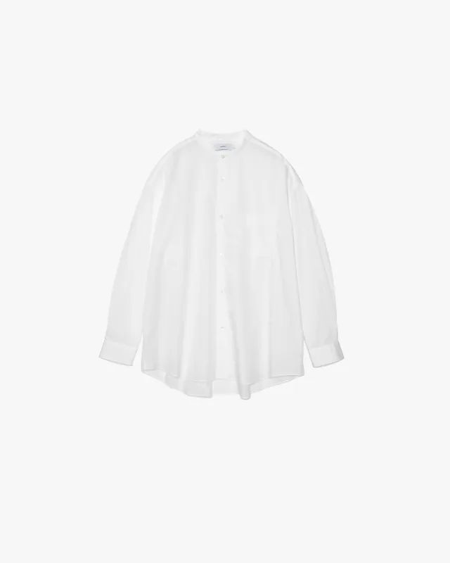Broad L/S Oversized Band Collar Shirt sold by Graphpaper