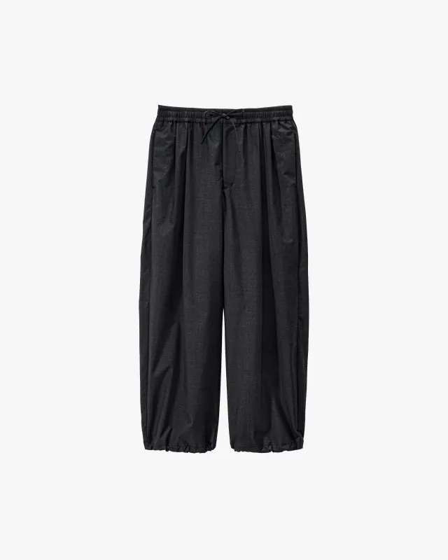 Fine Heather Wool Drawstring Track Pants made by Graphpaper