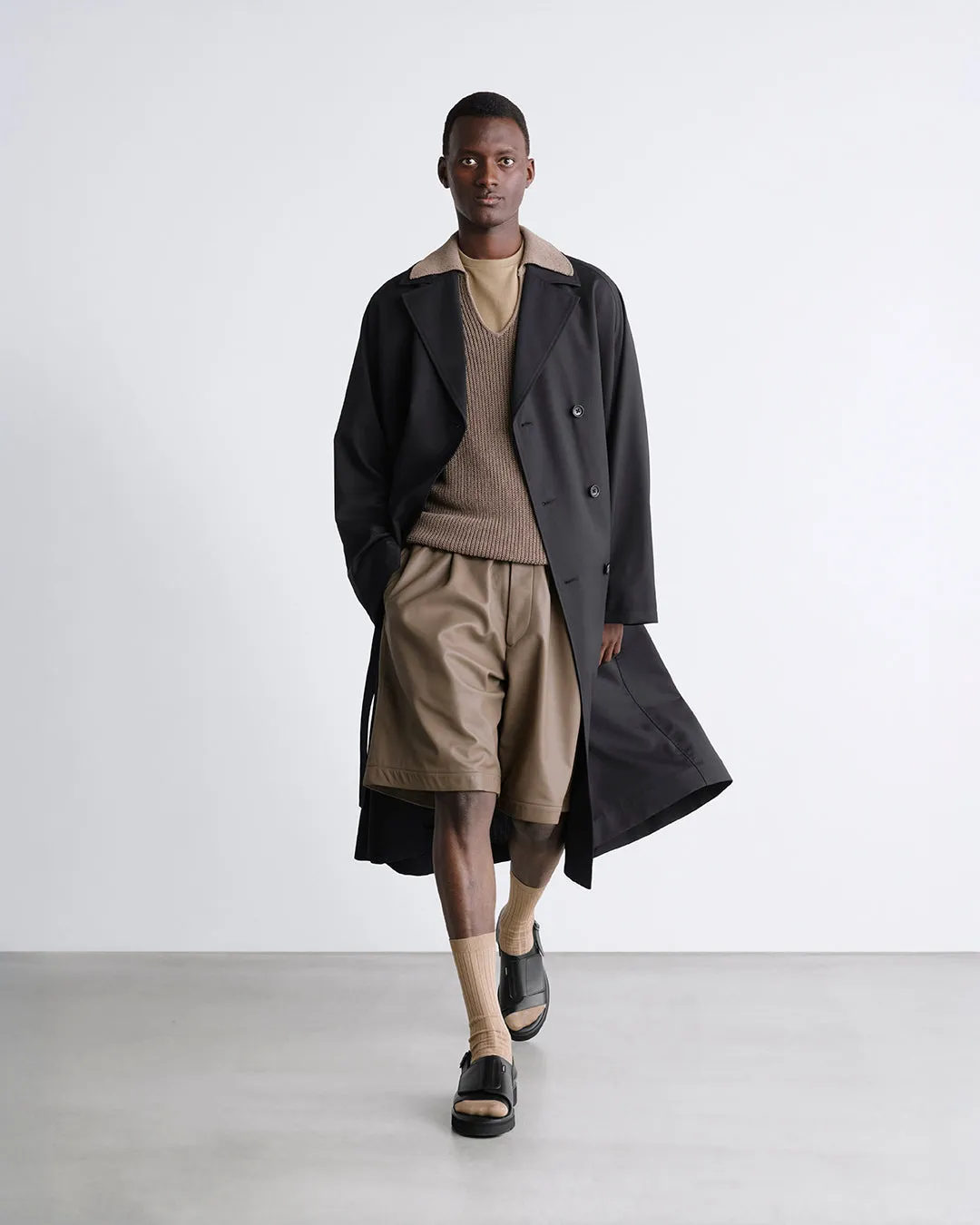 Melange Herringbone Trench Coat sold by Graphpaper product image thumbnail 4