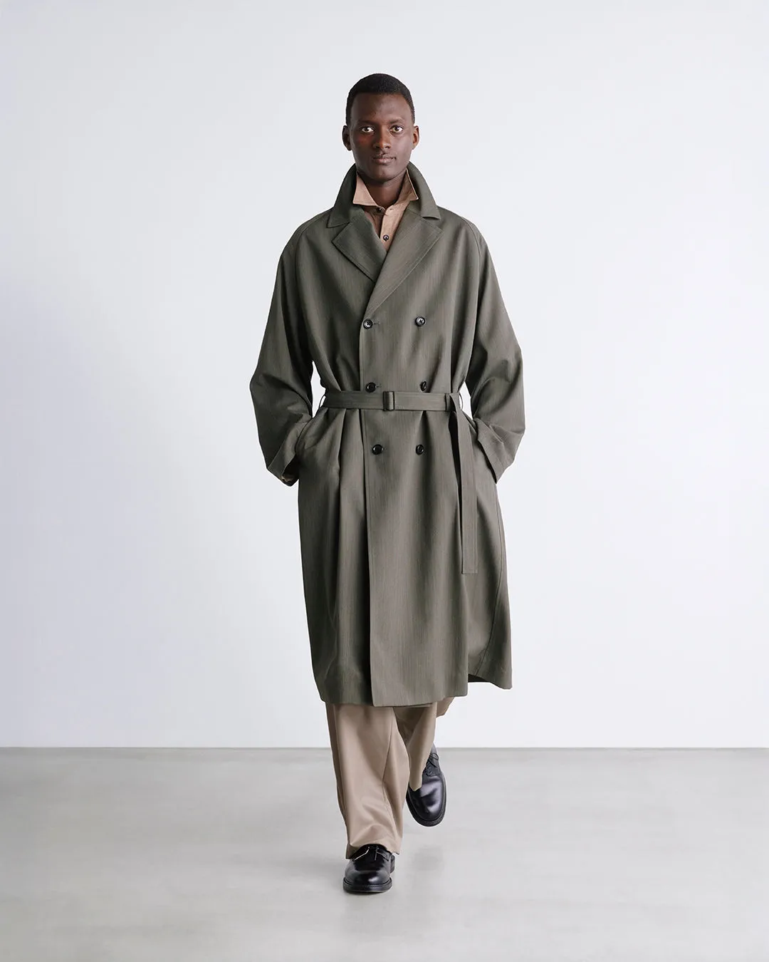 Melange Herringbone Trench Coat sold by Graphpaper product image thumbnail 5