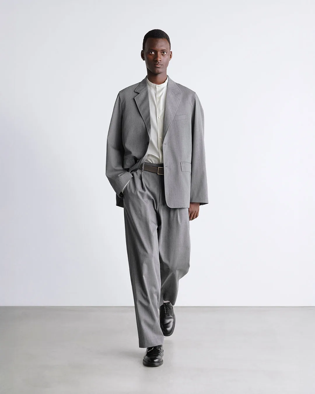 Techno Wool Twill Wide Tapered Trousers sold by Graphpaper product image thumbnail 4