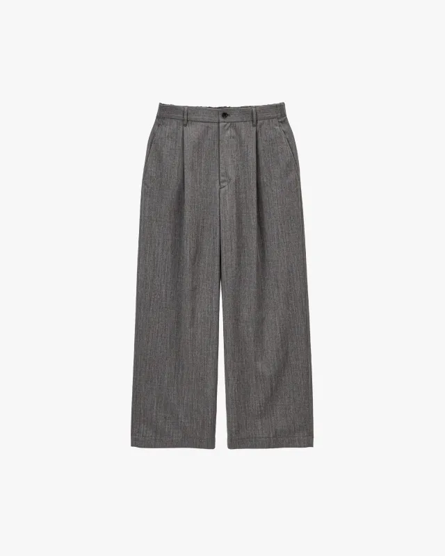 Techno Wool Twill Wide Tapered Trousers sold by Graphpaper