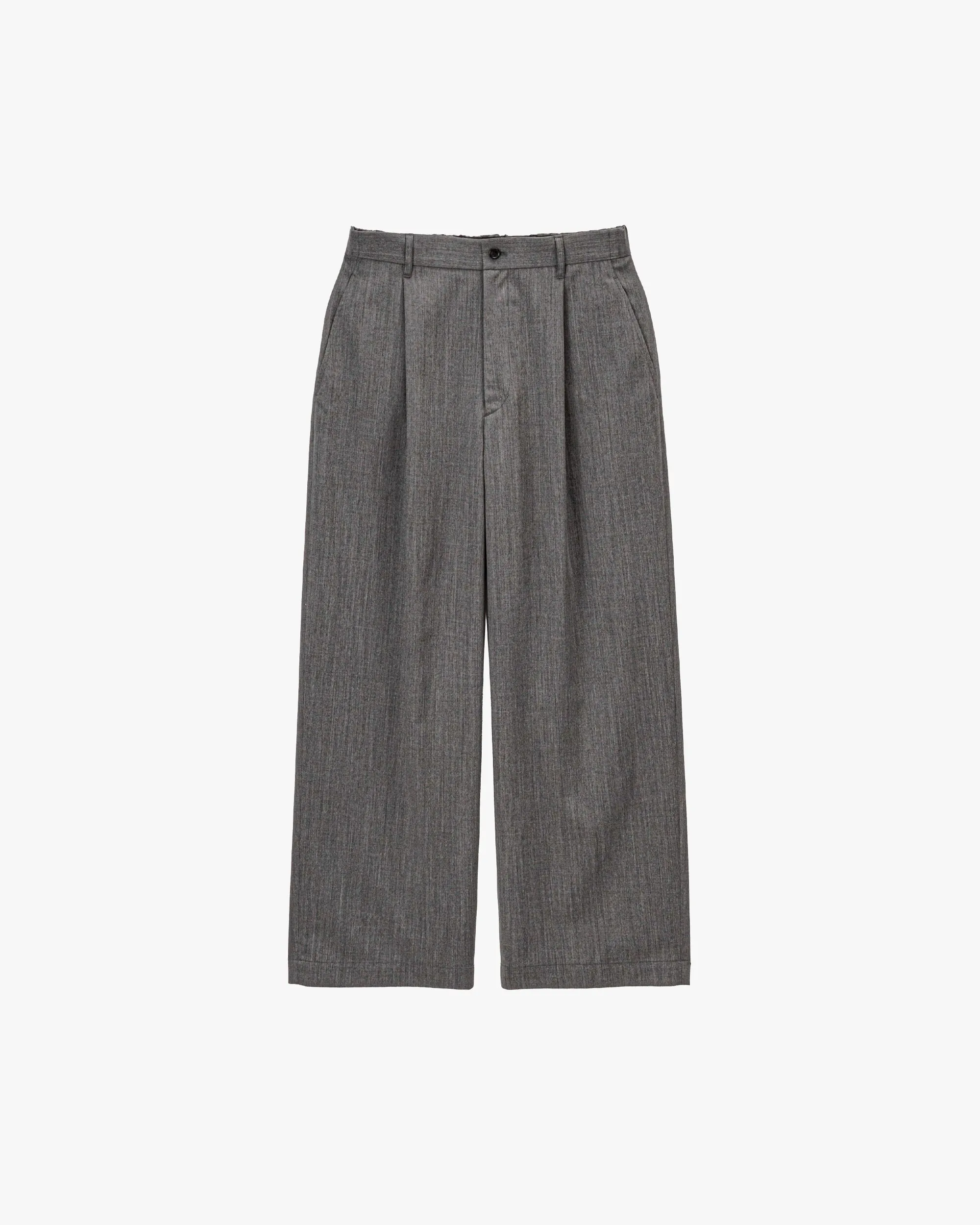 Techno Wool Twill Wide Tapered Trousers sold by Graphpaper