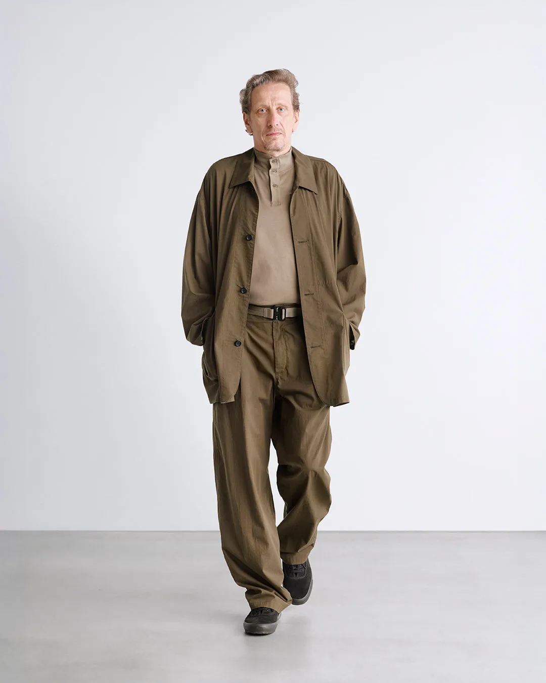 Cotton Wool Poplin Oversized Slacks sold by Graphpaper product image thumbnail 5