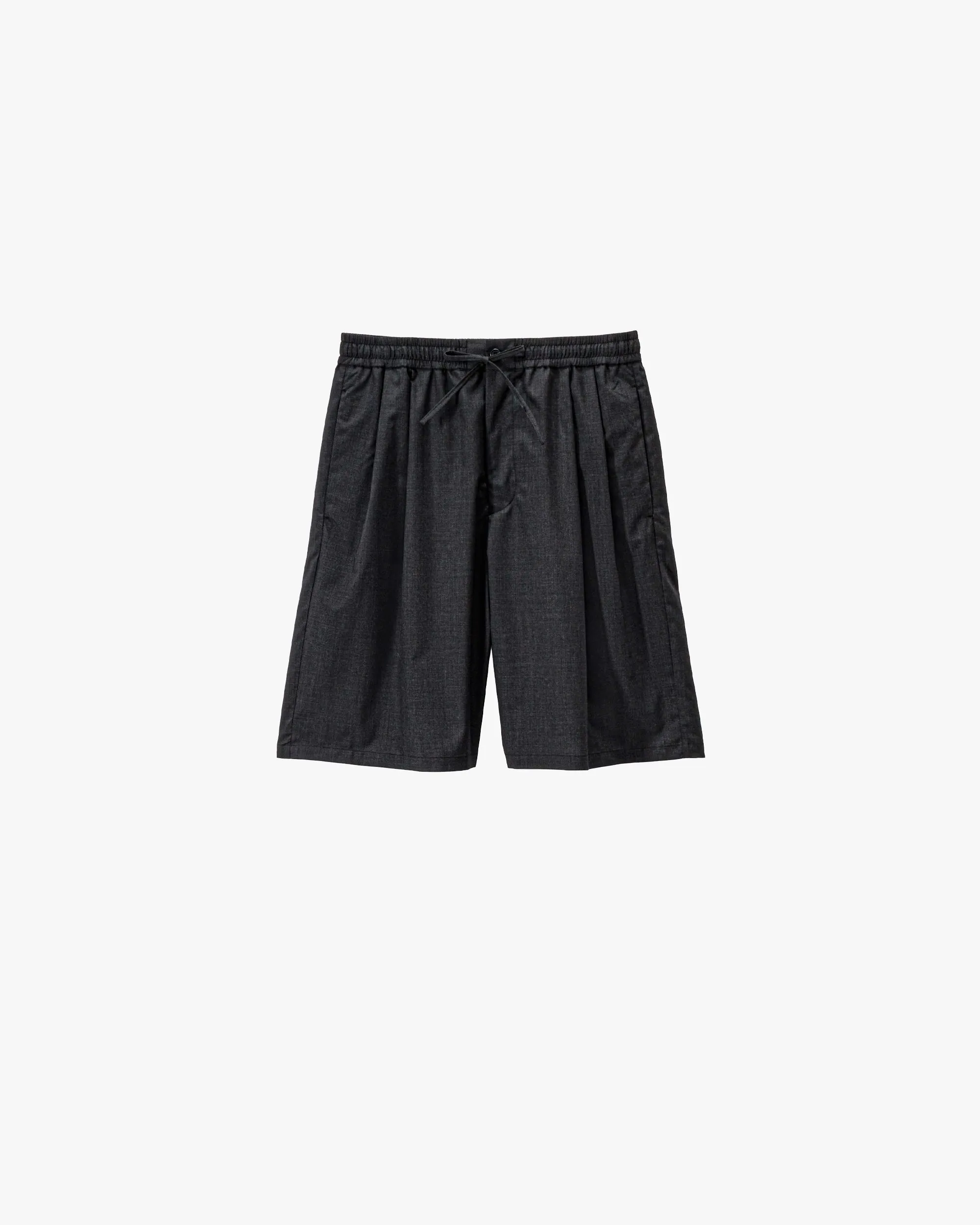 Fine Heather Wool Drawstring Track Shorts sold by Graphpaper product image thumbnail 2