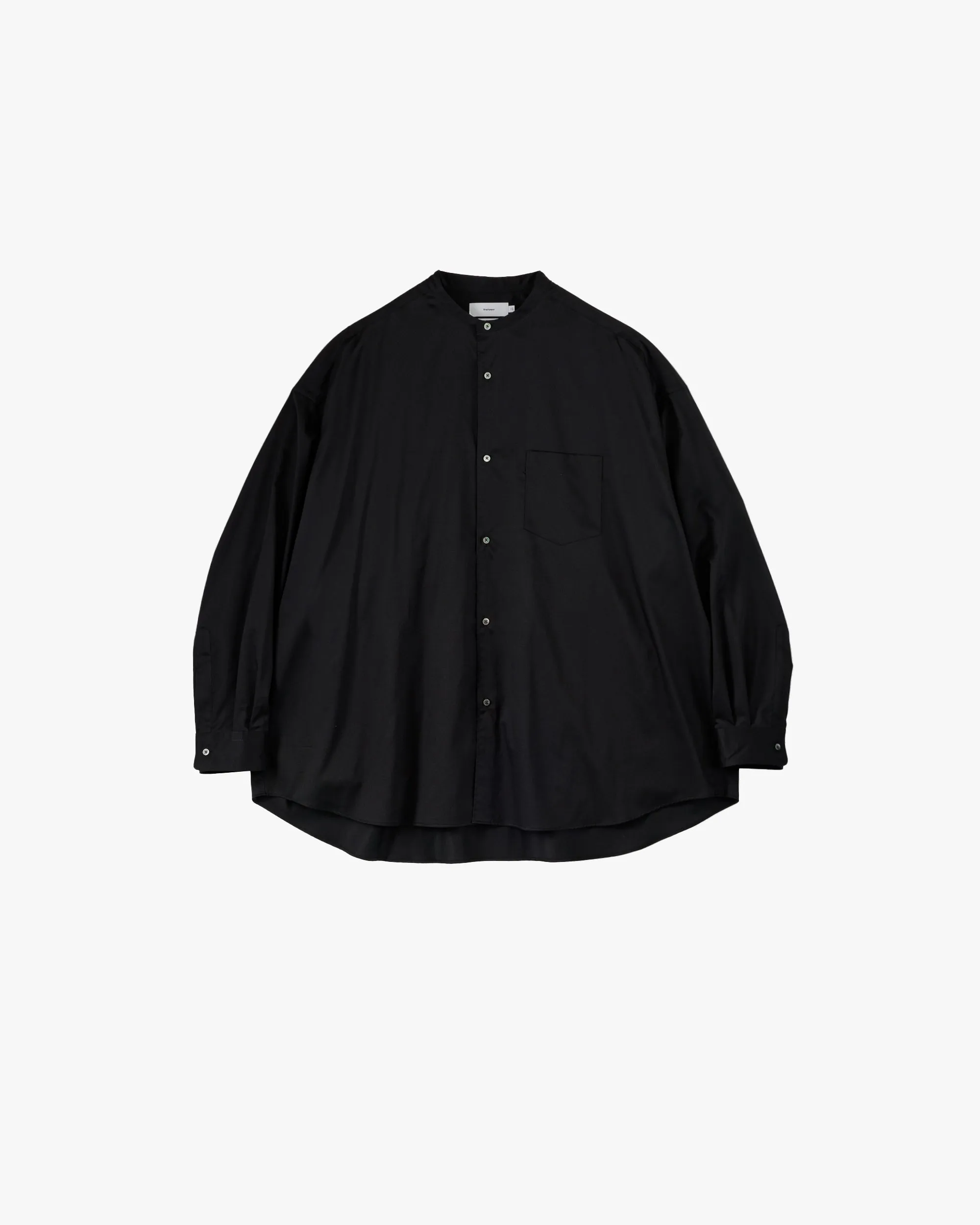 Silicon Poplin Oversized Band Collar Shirt sold by Graphpaper product image thumbnail 4