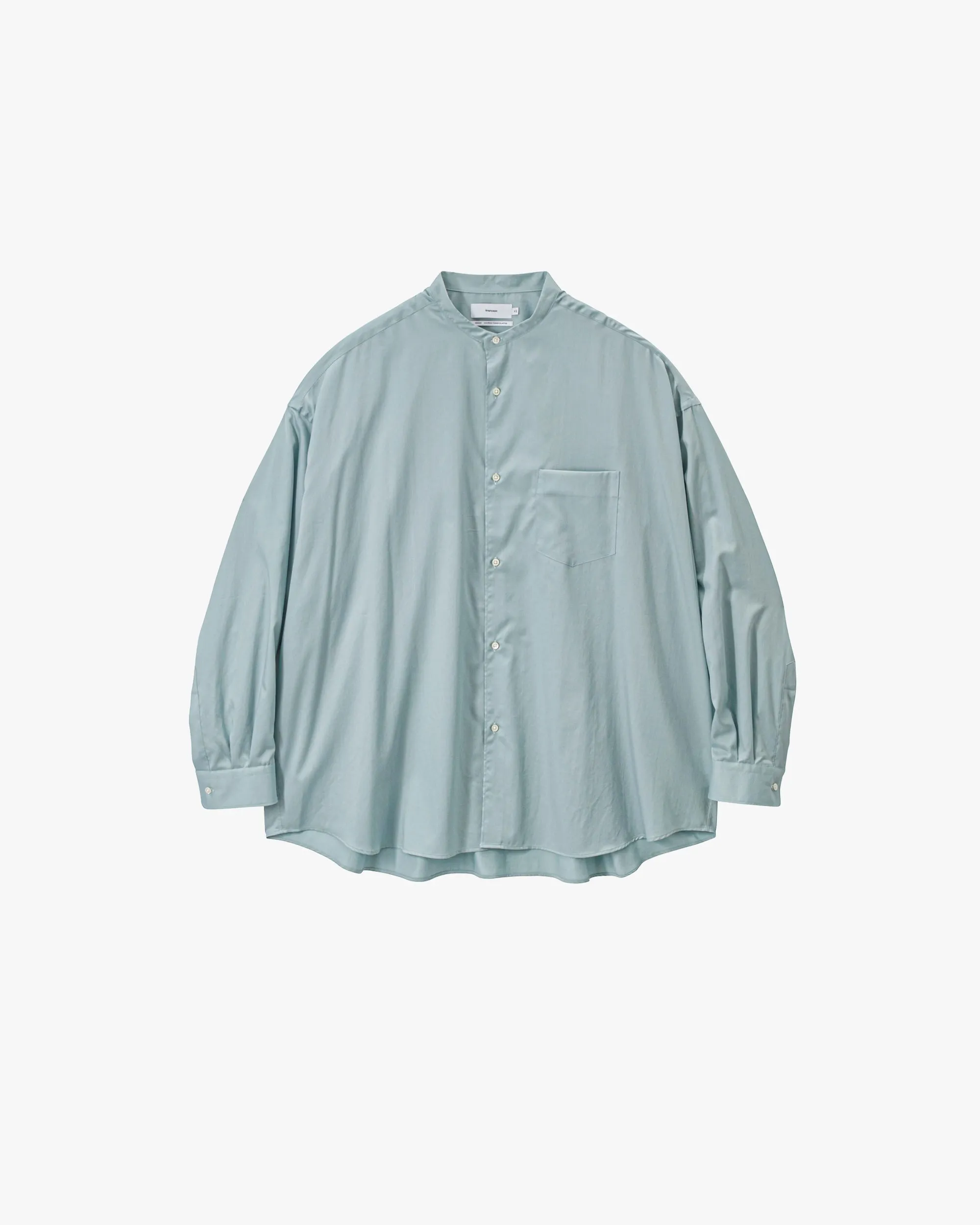 Silicon Poplin Oversized Band Collar Shirt sold by Graphpaper product image thumbnail 3