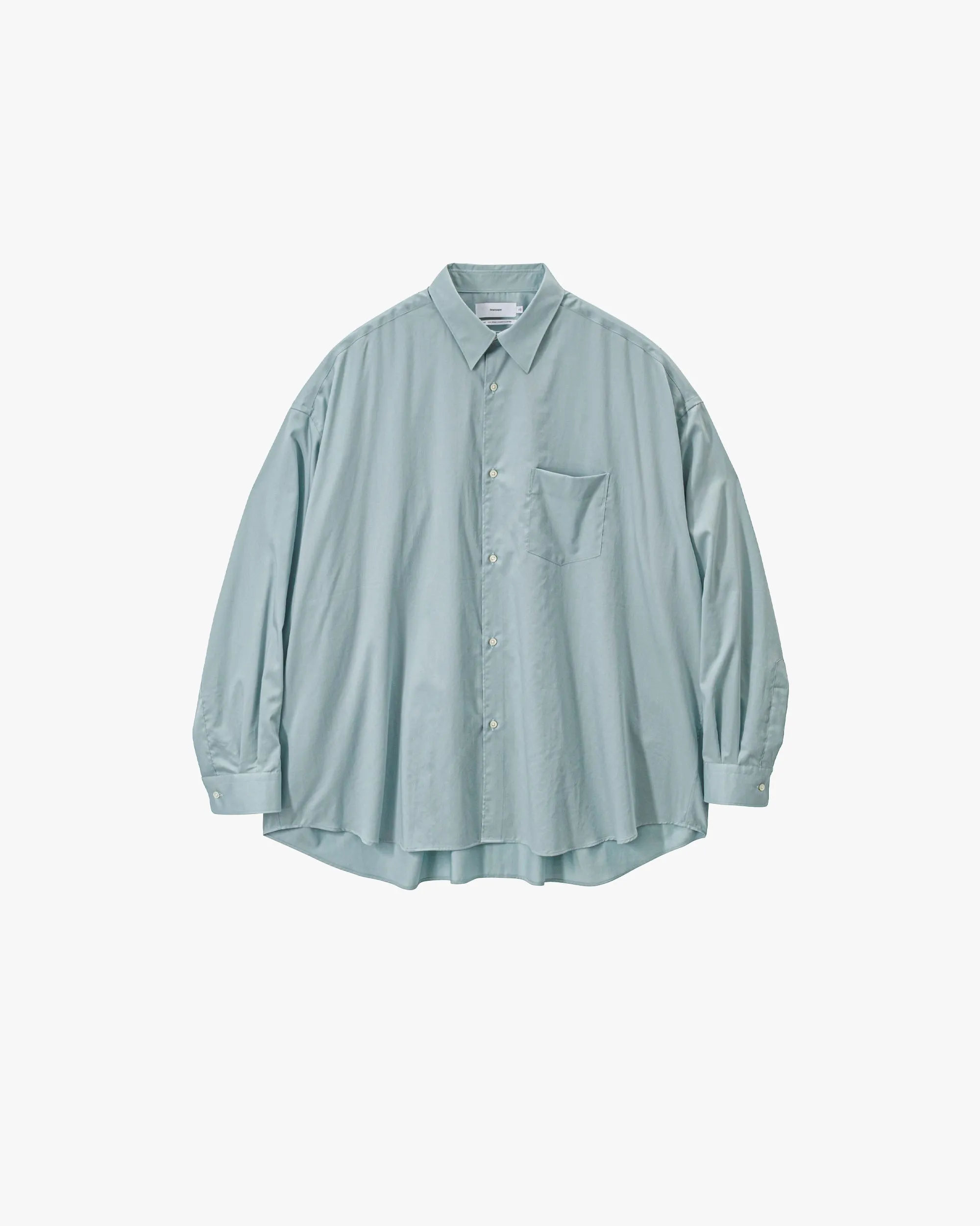 Silicon Poplin Oversized Regular Collar Shirt sold by Graphpaper