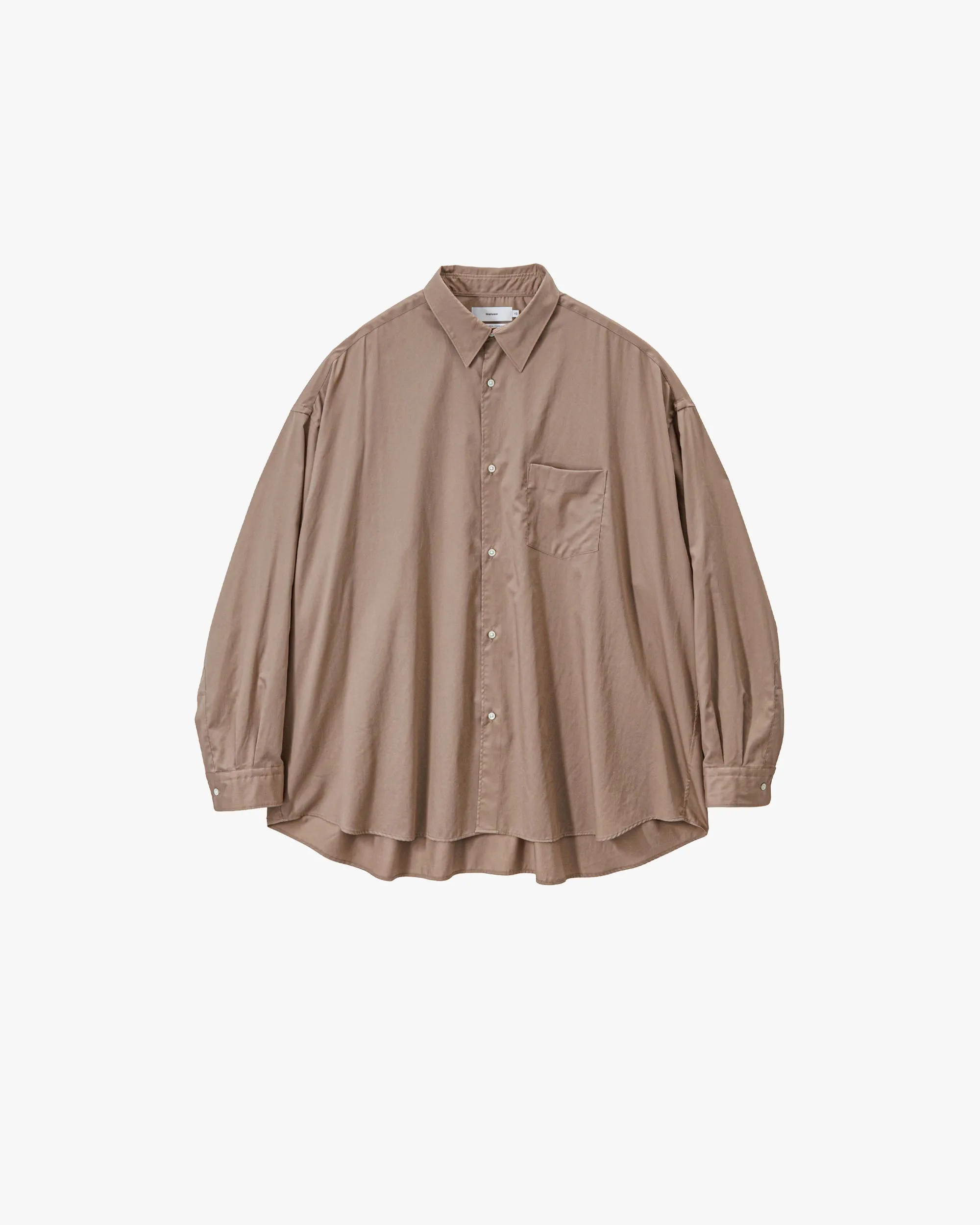 Silicon Poplin Oversized Regular Collar Shirt sold by Graphpaper product image thumbnail 3