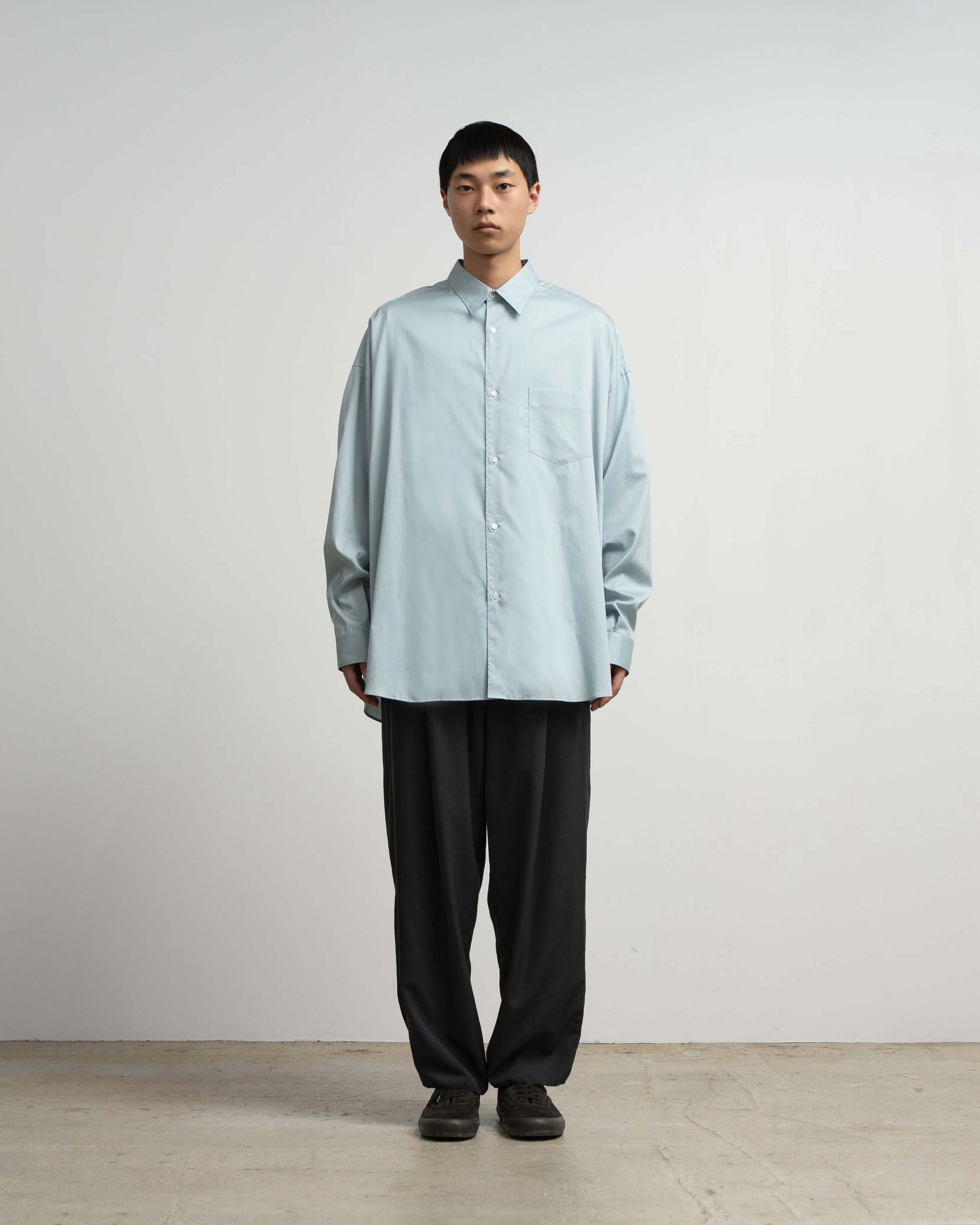 Silicon Poplin Oversized Regular Collar Shirt sold by Graphpaper product image thumbnail 5