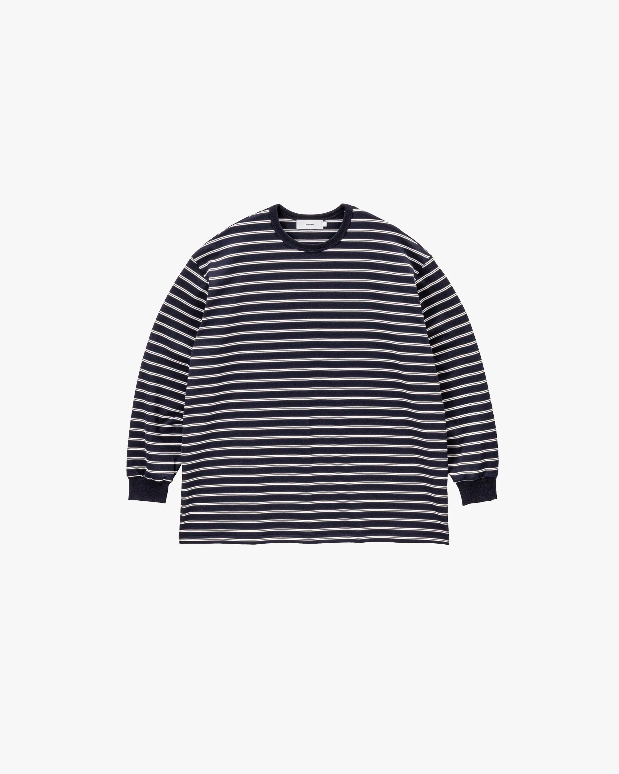 Tri Spun Border Long Sleeve Tee sold by Graphpaper product image thumbnail 3