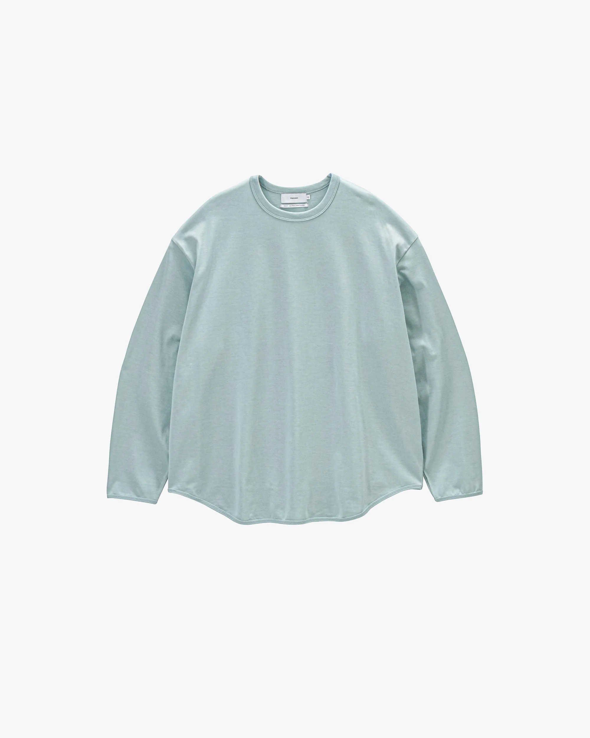 Tri Spun Cotton Crew Neck Binder L/S Tee sold by Graphpaper product image thumbnail 2