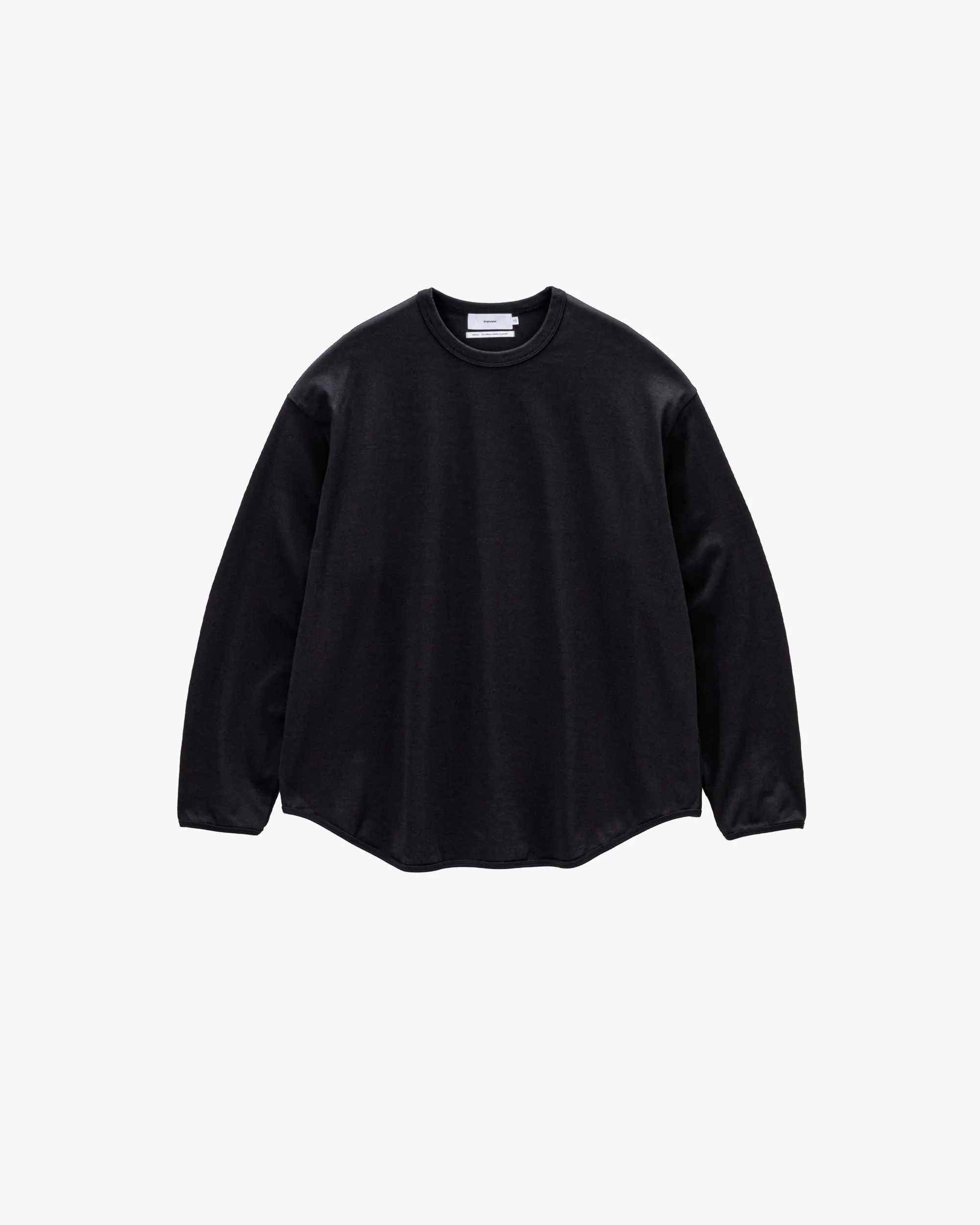 Tri Spun Cotton Crew Neck Binder L/S Tee sold by Graphpaper product image thumbnail 4