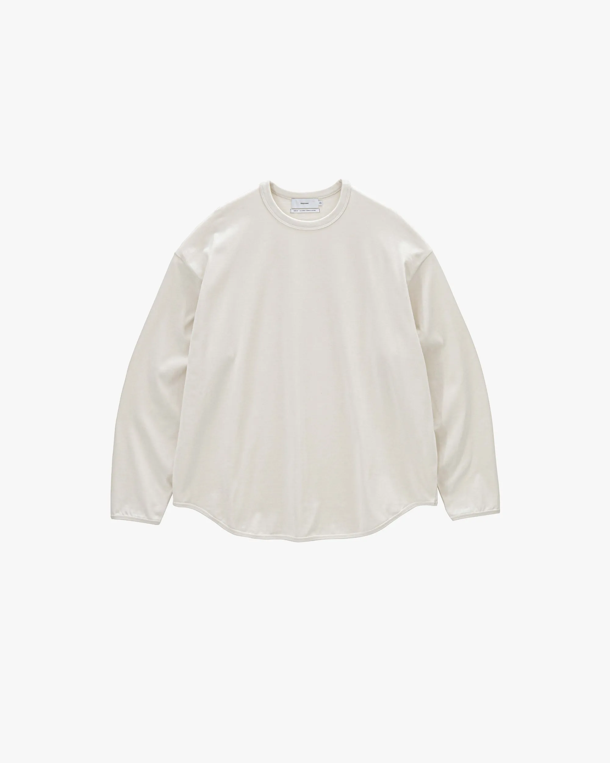 Tri Spun Cotton Crew Neck Binder L/S Tee sold by Graphpaper product image thumbnail 3