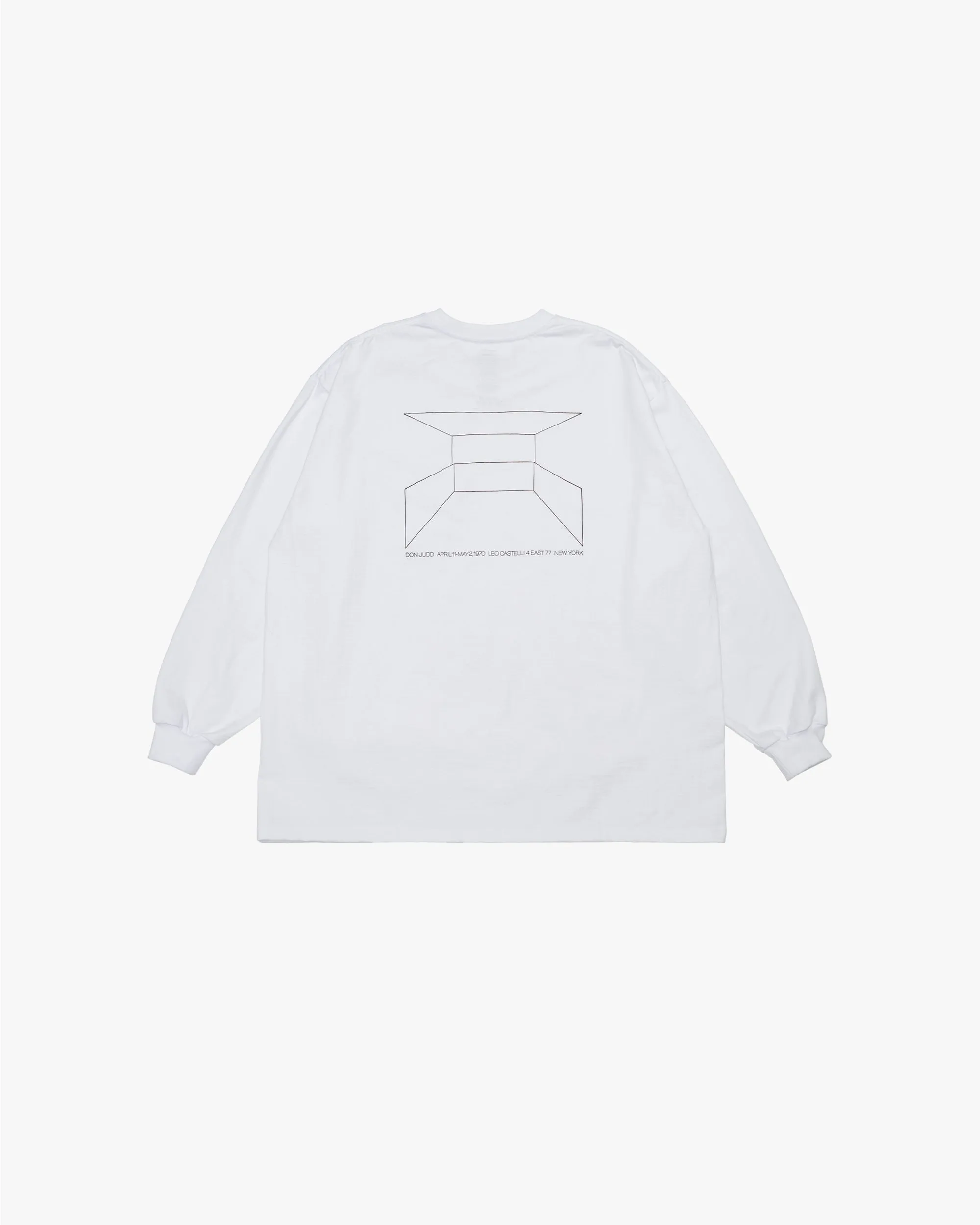 Donald Judd with Graphpaper L/S Crew Neck Tee sold by Graphpaper