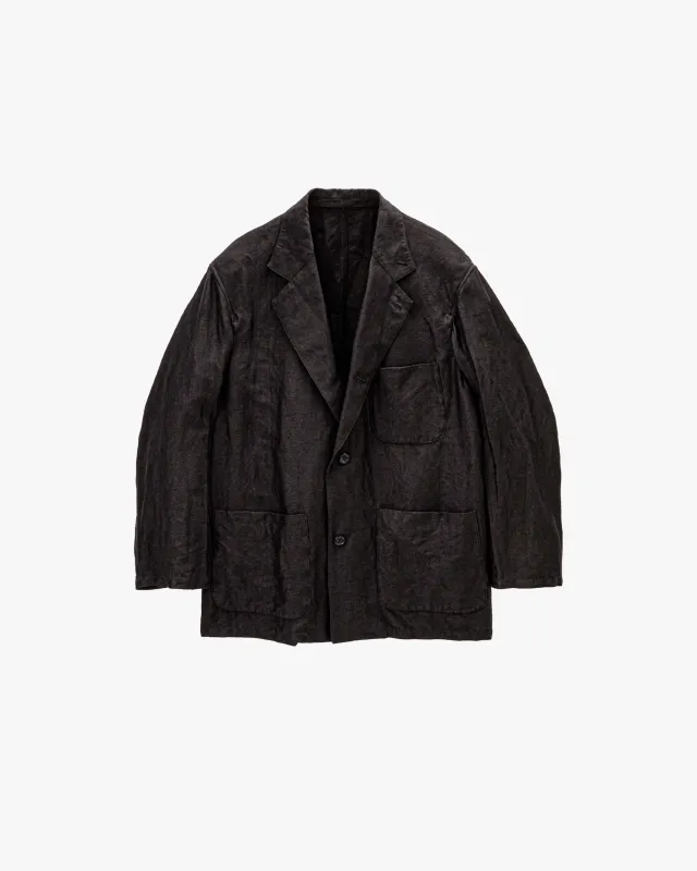 Linen Cupro Back Satin Work Jacket made by Graphpaper